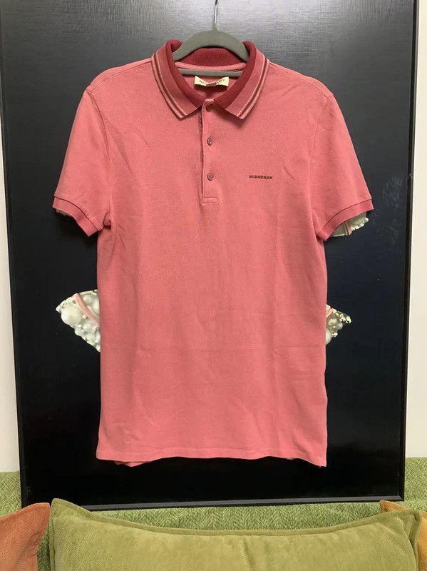 Burberry Burberry Pink Cotton Men's Polo Shirt Size US S / EU 44-46 / 1 - 1 Thumbnail