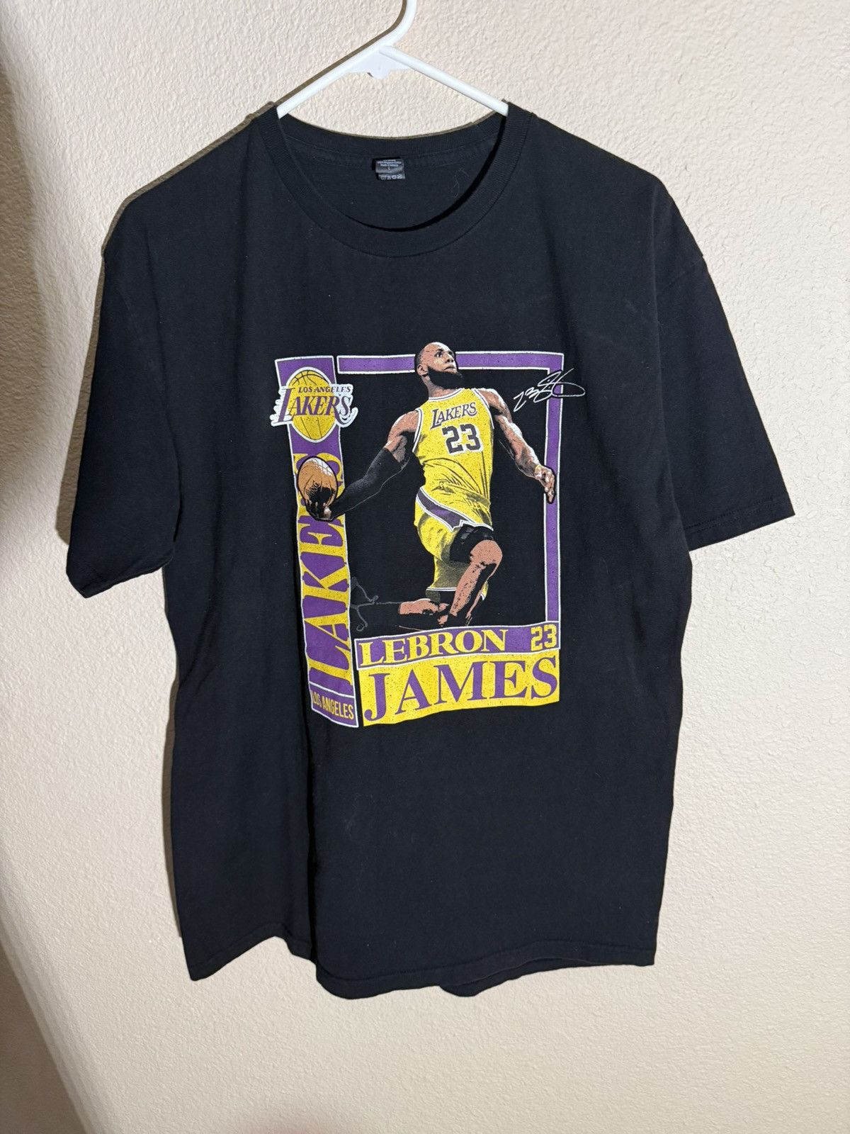 NBA × Tultex × Vintage Lakers Lebron signature vintage t shirt Size US L / EU 52-54 / 3 - 1 Thumbnail
