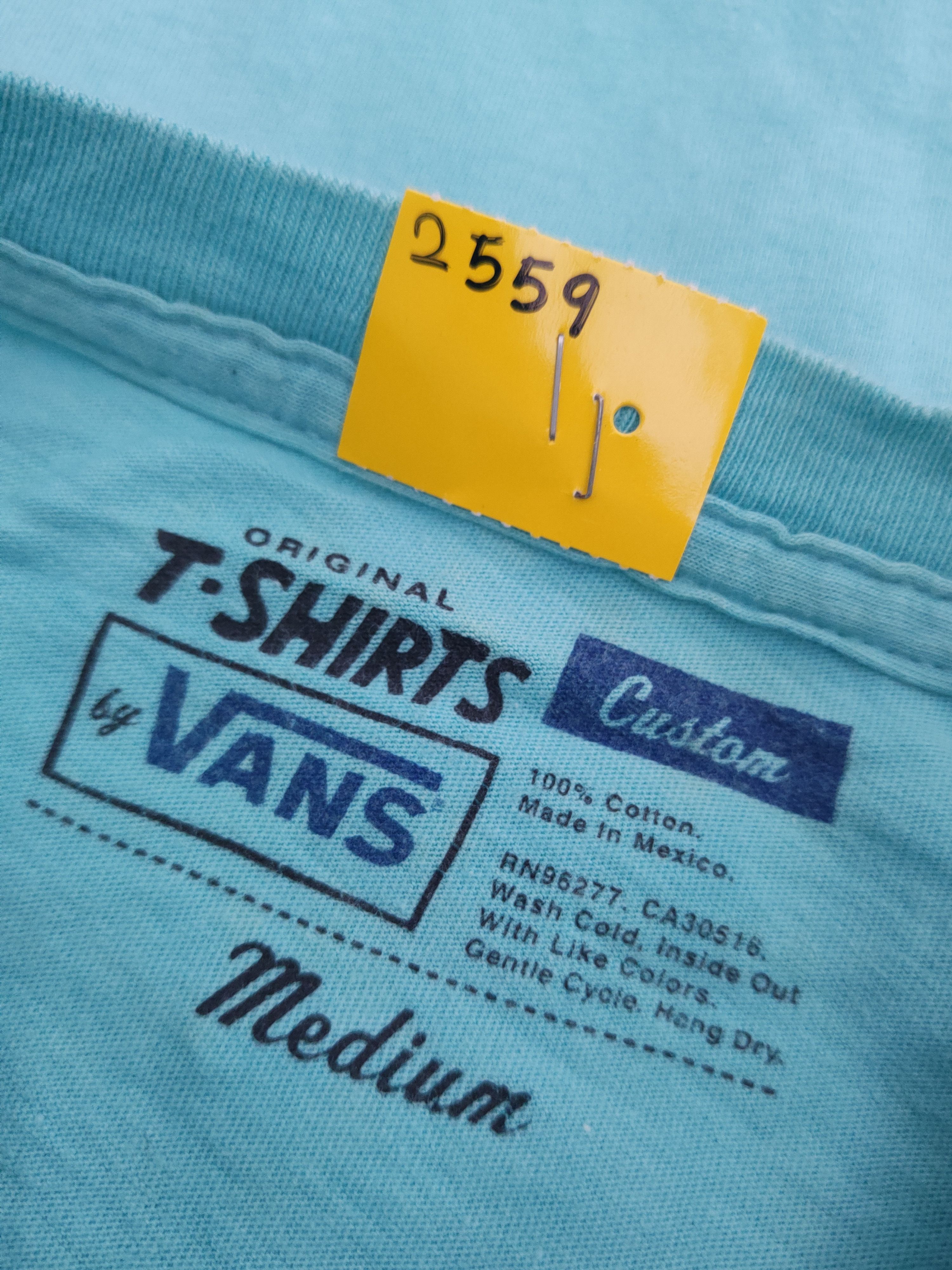 Vans DL Vans Turquoise Short Sleeve T-shirt #2559 Size US M / EU 48-50 / 2 - 12 Thumbnail