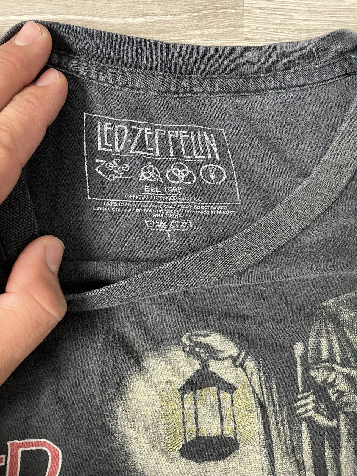 Japanese Brand × Led Zeppelin × Vintage Men's Shirt Led Zeppelin Rock Size US L / EU 52-54 / 3 - 13 Thumbnail