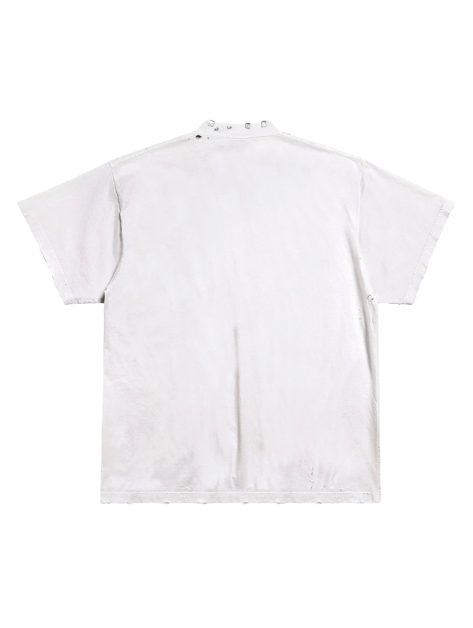 Balenciaga BALENCIAGA Oversized Pierced Vintage Jersey Size US S / EU 44-46 / 1 - 2 Thumbnail