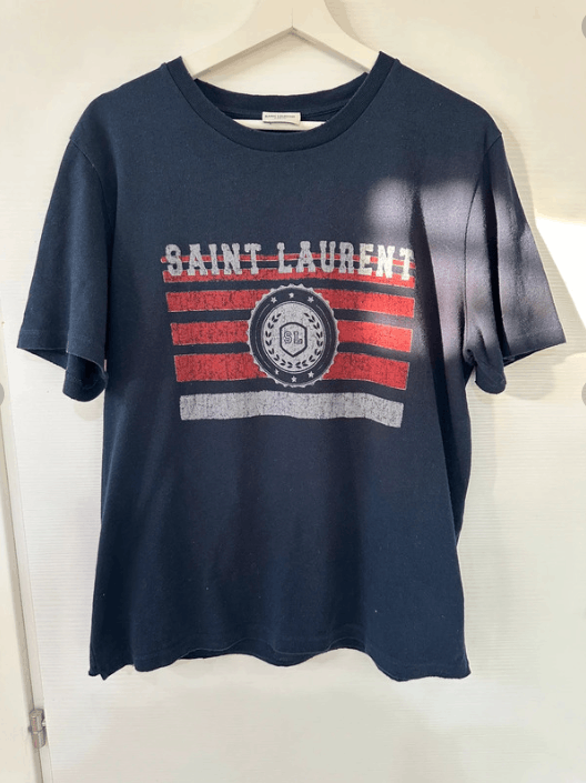 Saint Laurent Paris Saint Laurent Flag Tee Size US S / EU 44-46 / 1 - 1 Thumbnail