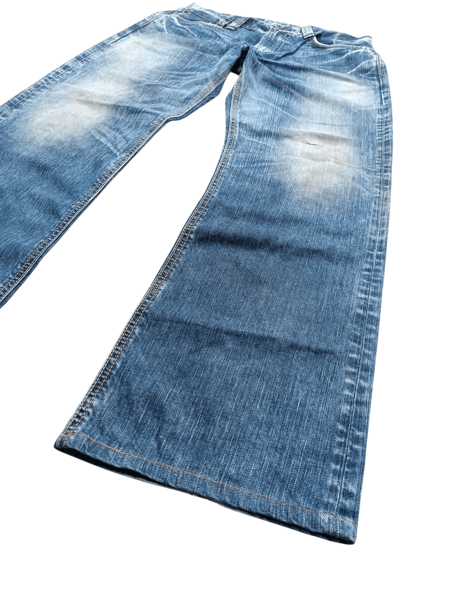 Beauty Beast Vintage Edwin 503 Loose Baggy Faded Dirty Style Denim Size US 34 / EU 50 - 1 Thumbnail