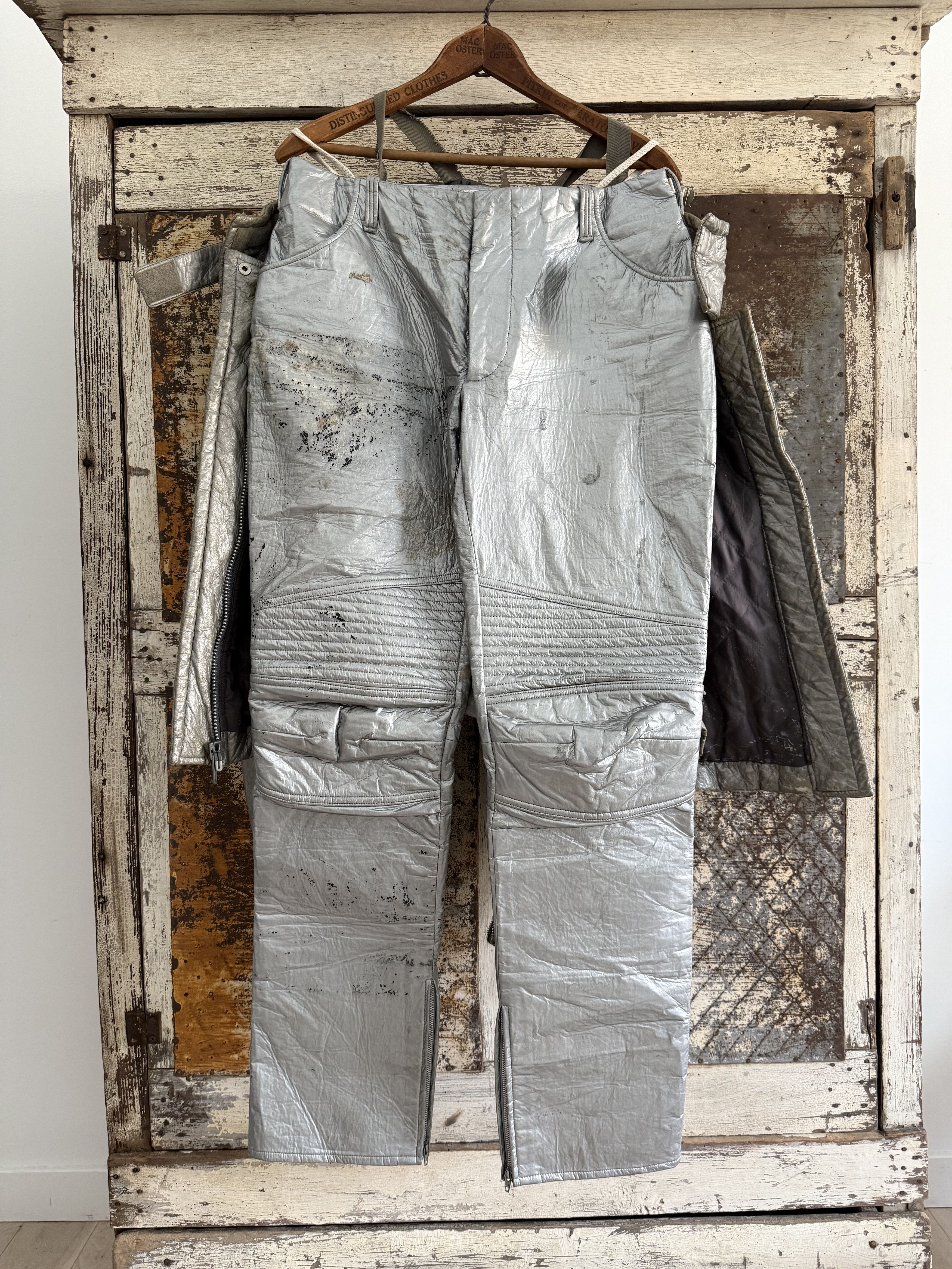Helmut Lang 1999 Helmut Lang Astro Biker Jacket & Pants Set Size US S / EU 44-46 / 1 - 11 Thumbnail
