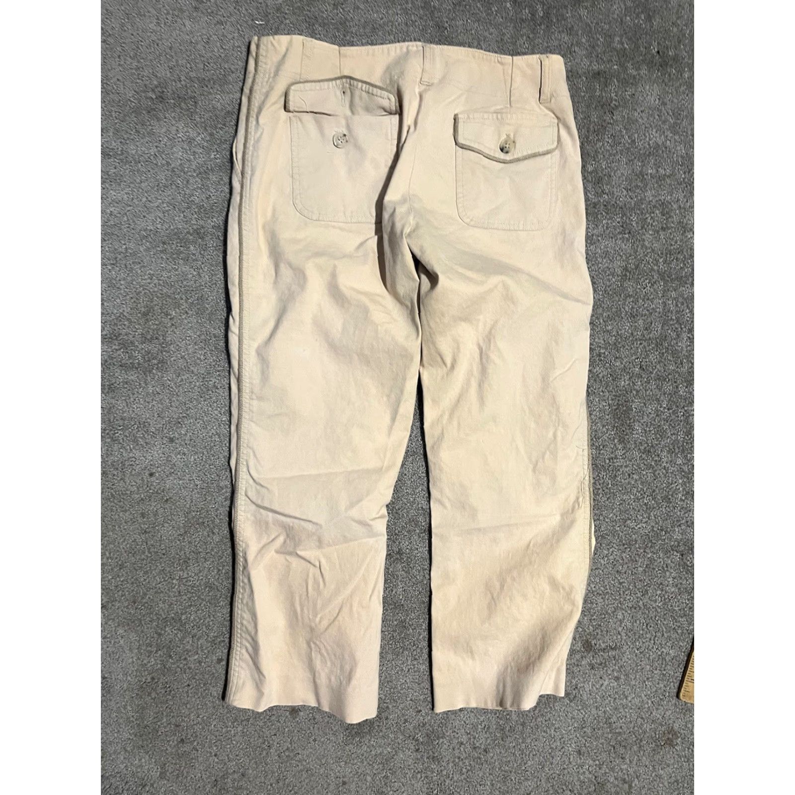 Theory Theory Beige Pants Cropped Size 8 Womens Adult Women Pants Crop Straight Front Flat Modern 8 Beige Size 30" / US 8 / IT 44 - 3 Thumbnail