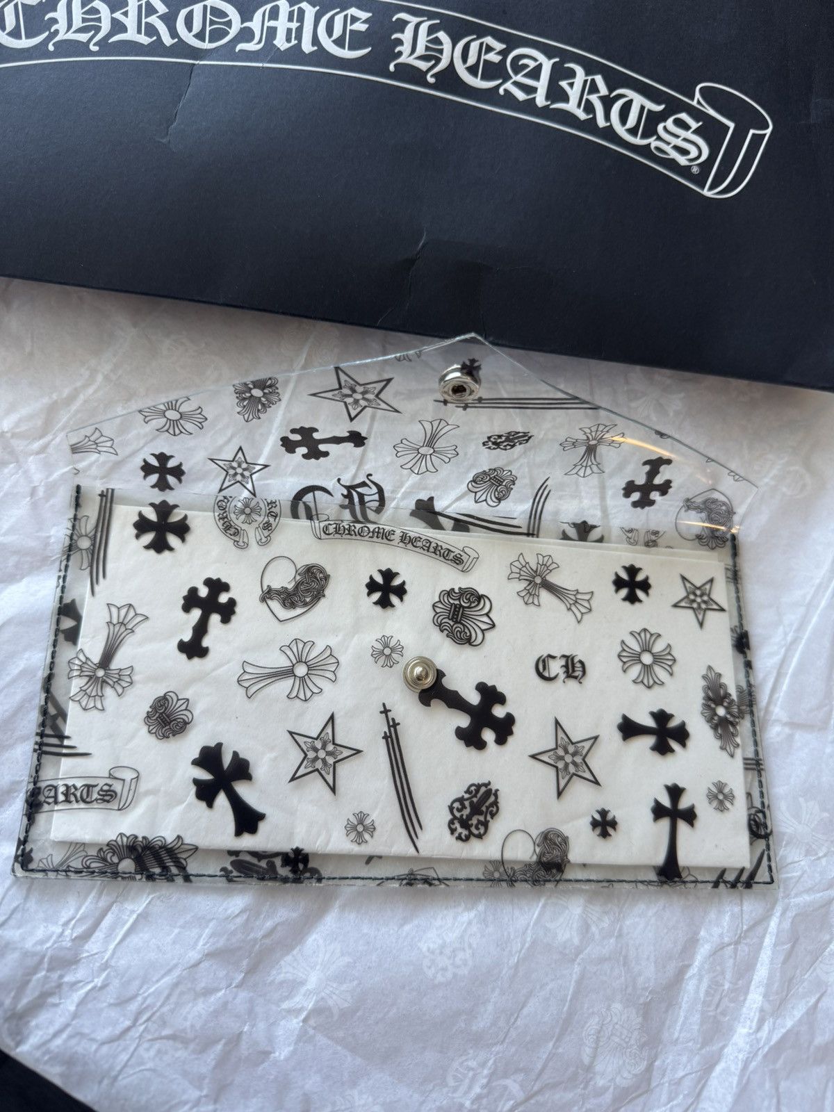 Chrome Hearts Chrome Hearts Cross PVC Pouch Bag Holder Case Size ONE SIZE - 3 Thumbnail