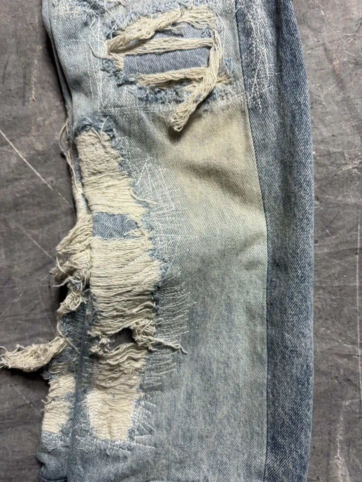 Who Decides War Who Decides War Coliseum Fusion Patchwork Jeans Size US 28 / EU 44 - 12 Thumbnail