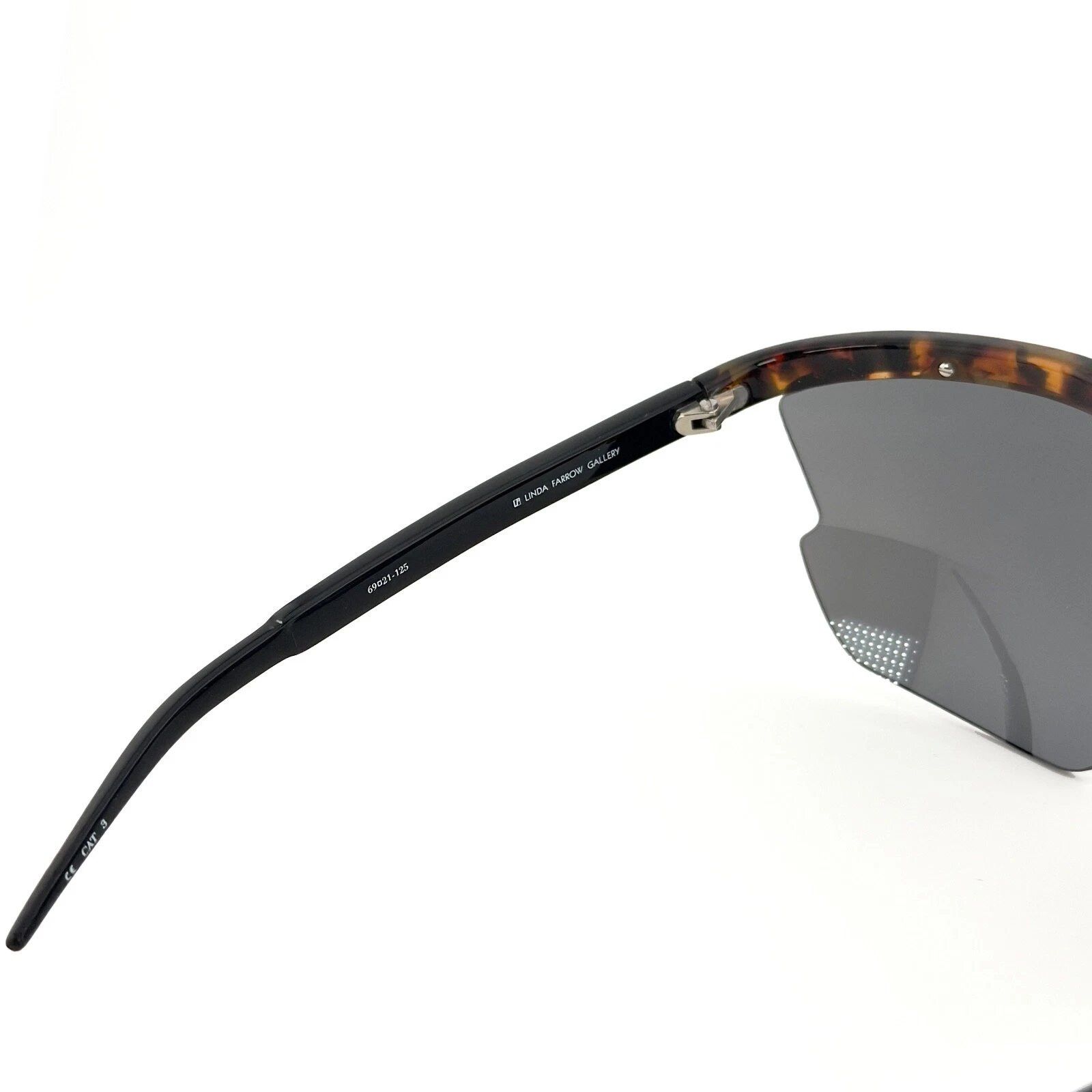 Linda Farrow LINDA FARROW Prabal Gurung Visor Mask Black Brown Sport PG21 Size ONE SIZE - 6 Thumbnail