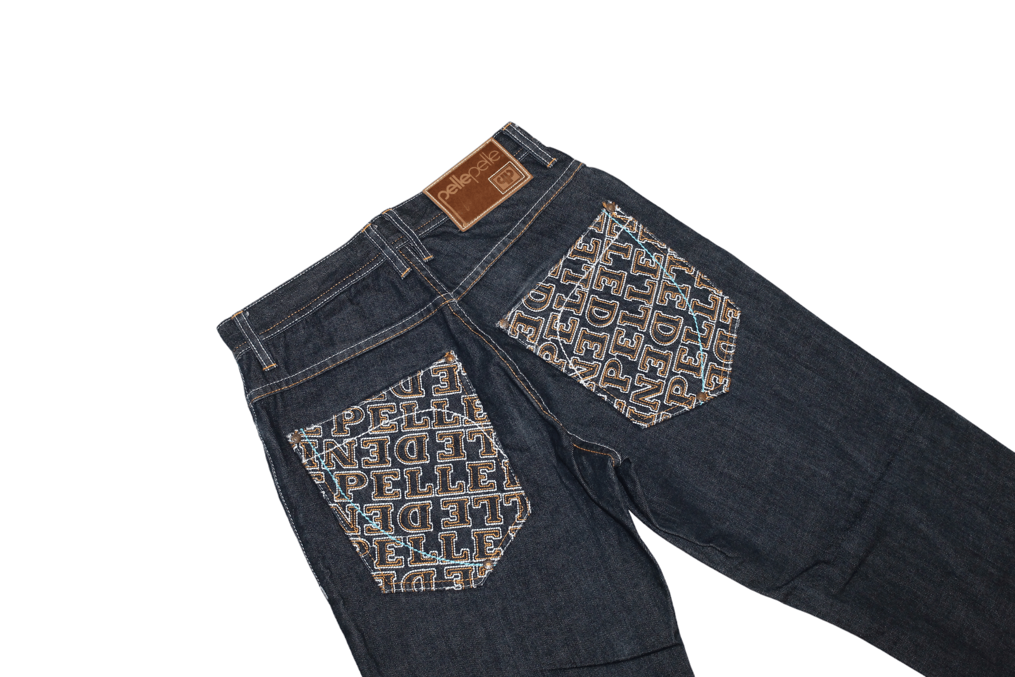 Pelle Pelle 🔥VTG 90s Pelle Pelle Straight-leg Raw Denim Baggy Rap Jeans Size US 30 / EU 46 - 6 Thumbnail