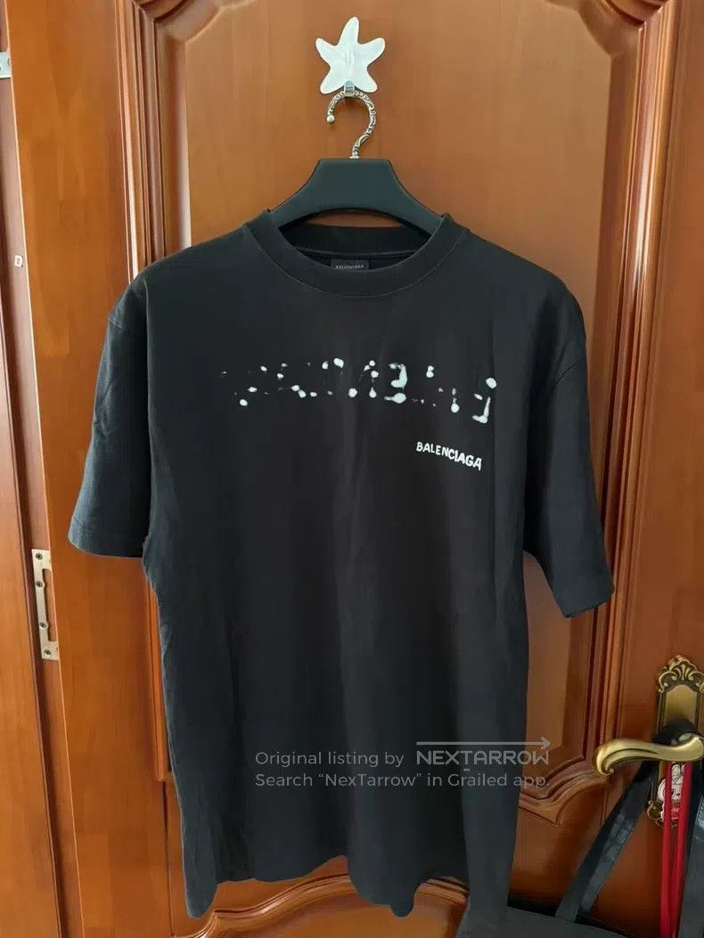 Balenciaga Balenciaga Splatter Logo Short Sleeve XS Size US XS / EU 42 / 0 - 1 Thumbnail