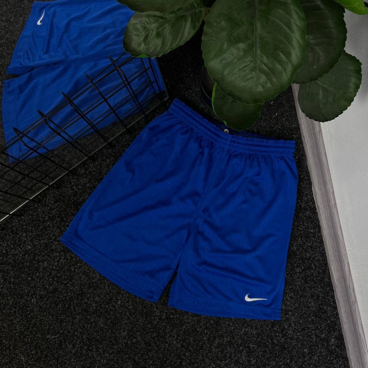 Nike Swoosh Nike Vintage Shorts Jersey Blue Y2k Mini Swoosh Size US 32 / EU 48 - 1 Thumbnail