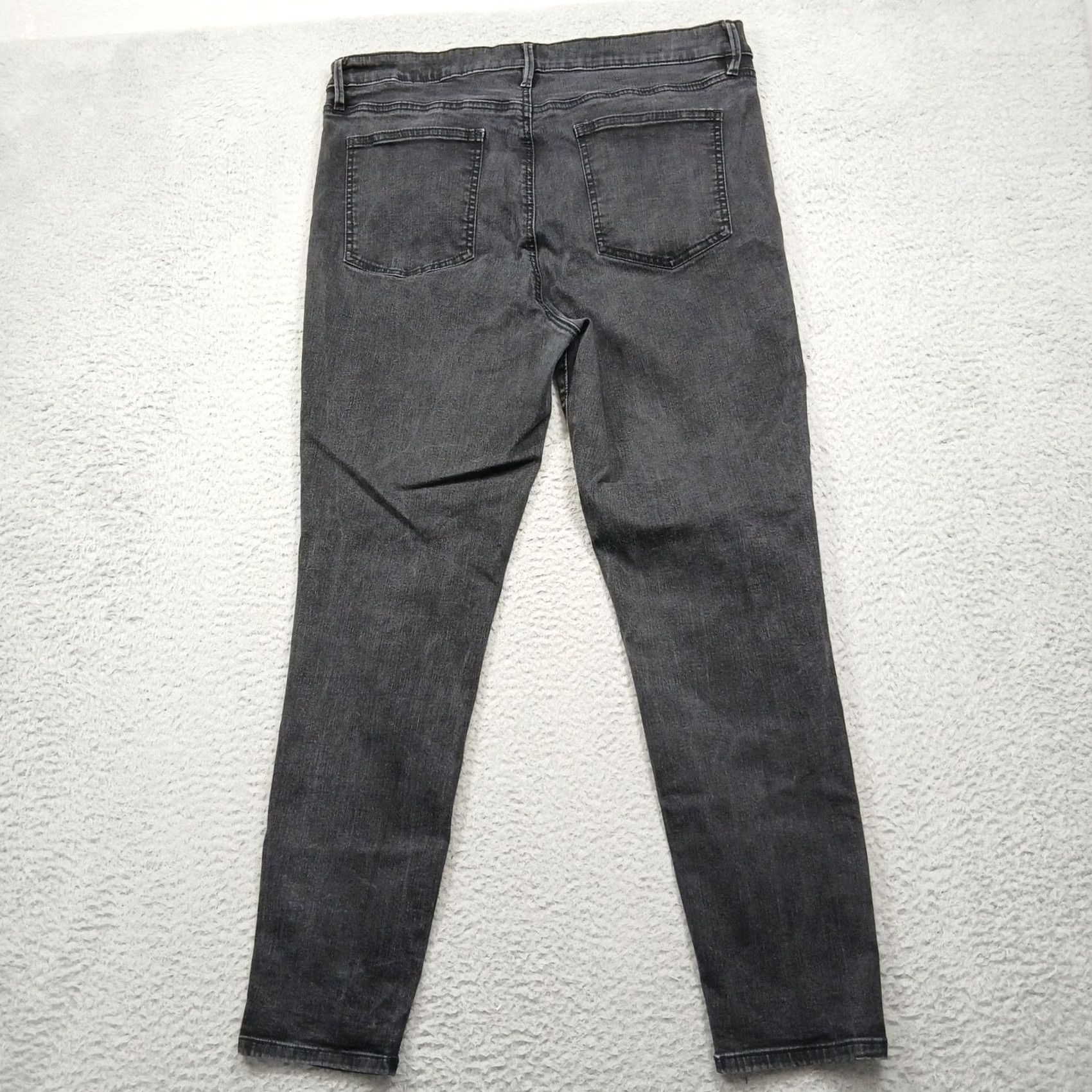 Ann Taylor Ann Taylor Skinny Jeans Women 16 Gray Stretch Denim Slim Fit Size 38" / US 16 / IT 52 - 3 Thumbnail