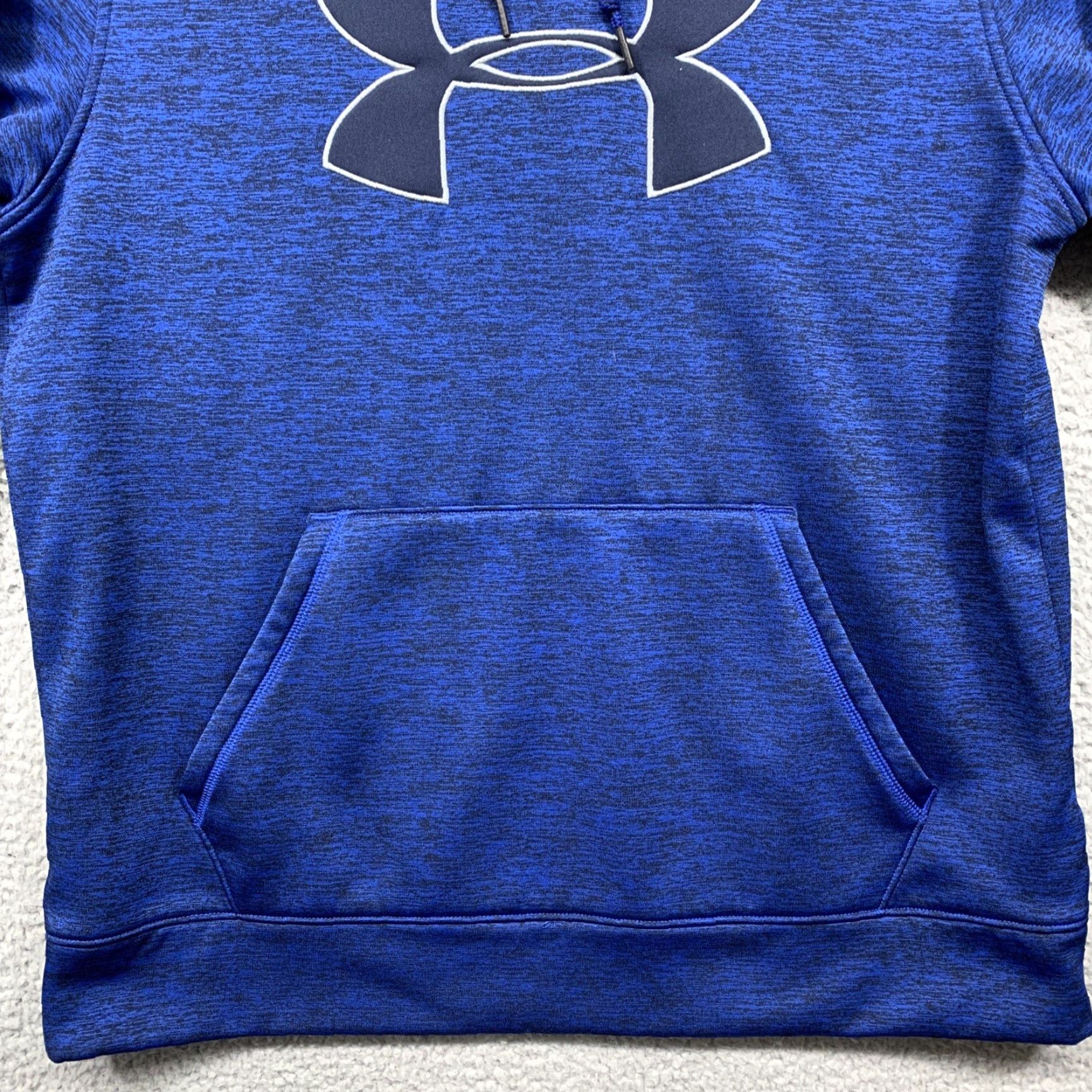 Under Armour Under Armour Mens Hooded Sweatshirt Logo Hoodie Blue Logo Size M Loose Fit Hoodie Mens Blues Logo Pullover Front View Art Wear Size US M / EU 48-50 / 2 - 3 Thumbnail