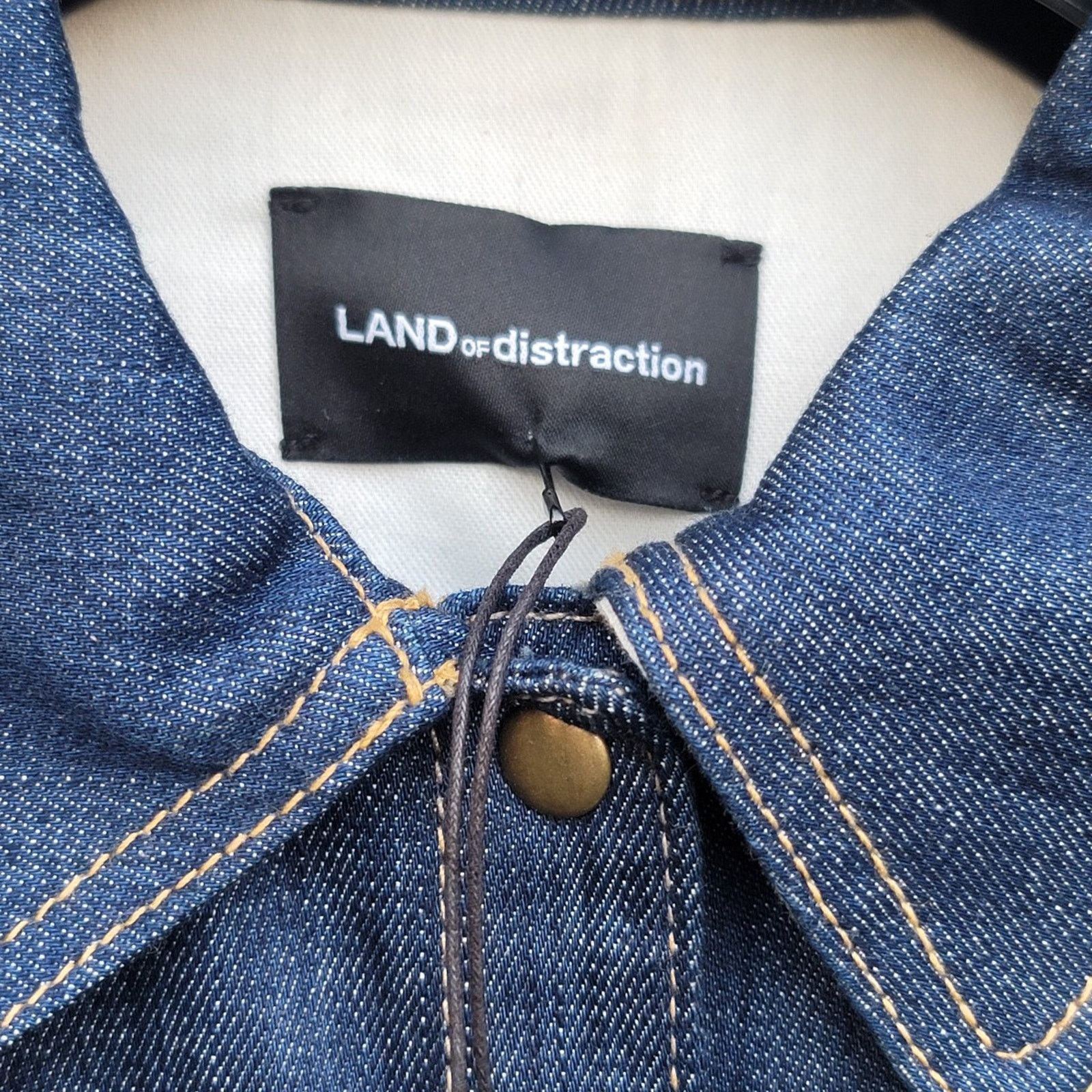 The Unbranded Brand Land Of Distraction 70’s Inspired Denim Flared Jumpsuit Size 26" / US 2 / IT 38 - 5 Thumbnail