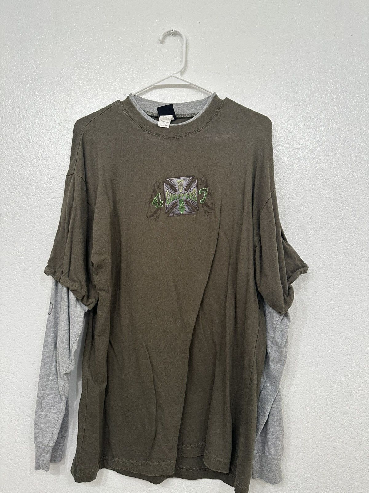 West Coast Choppers Vintage West Coast Choppers Layered Long Sleeve Shirt Size US XL / EU 56 / 4 - 1 Thumbnail
