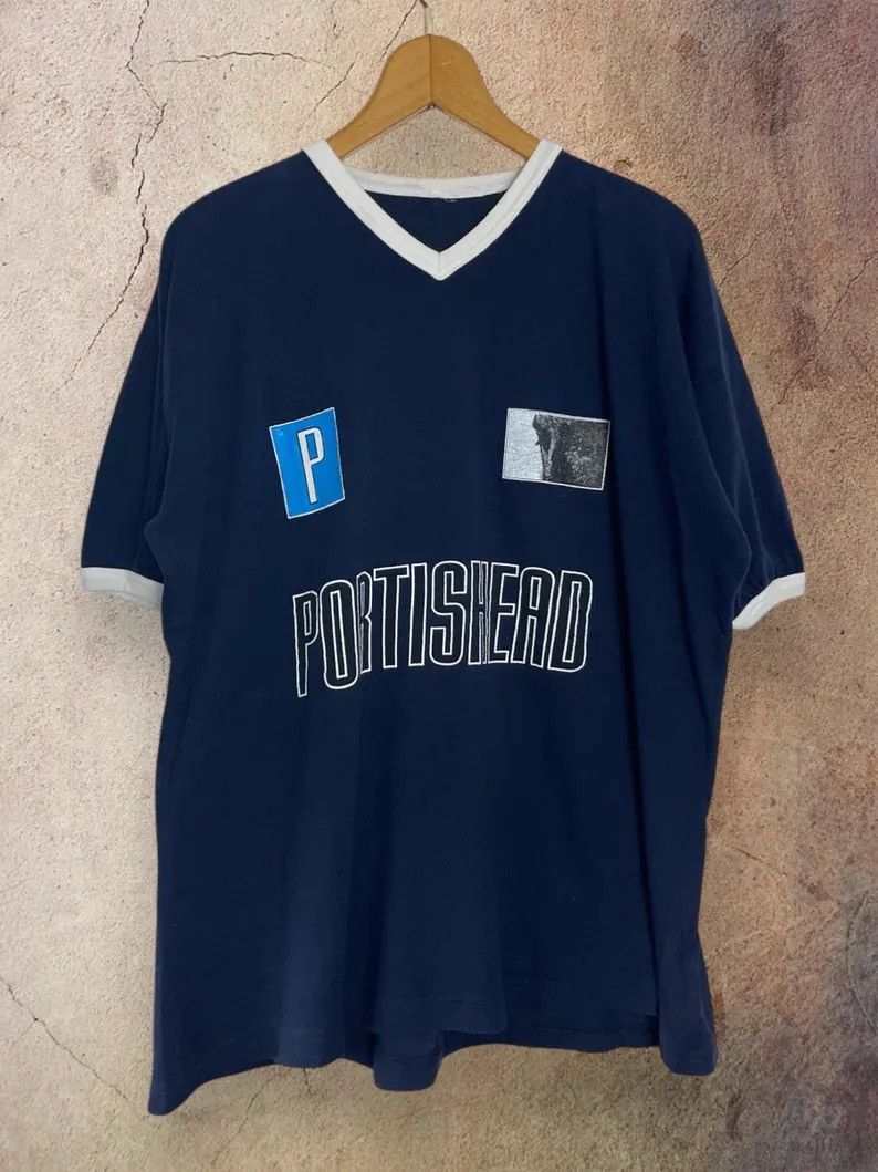 Special 90s Vintage PORTISHEAD リンガーTシャツ Special 90s Vintage PORTISHEAD Tシャツ XL 紺 Special 90s