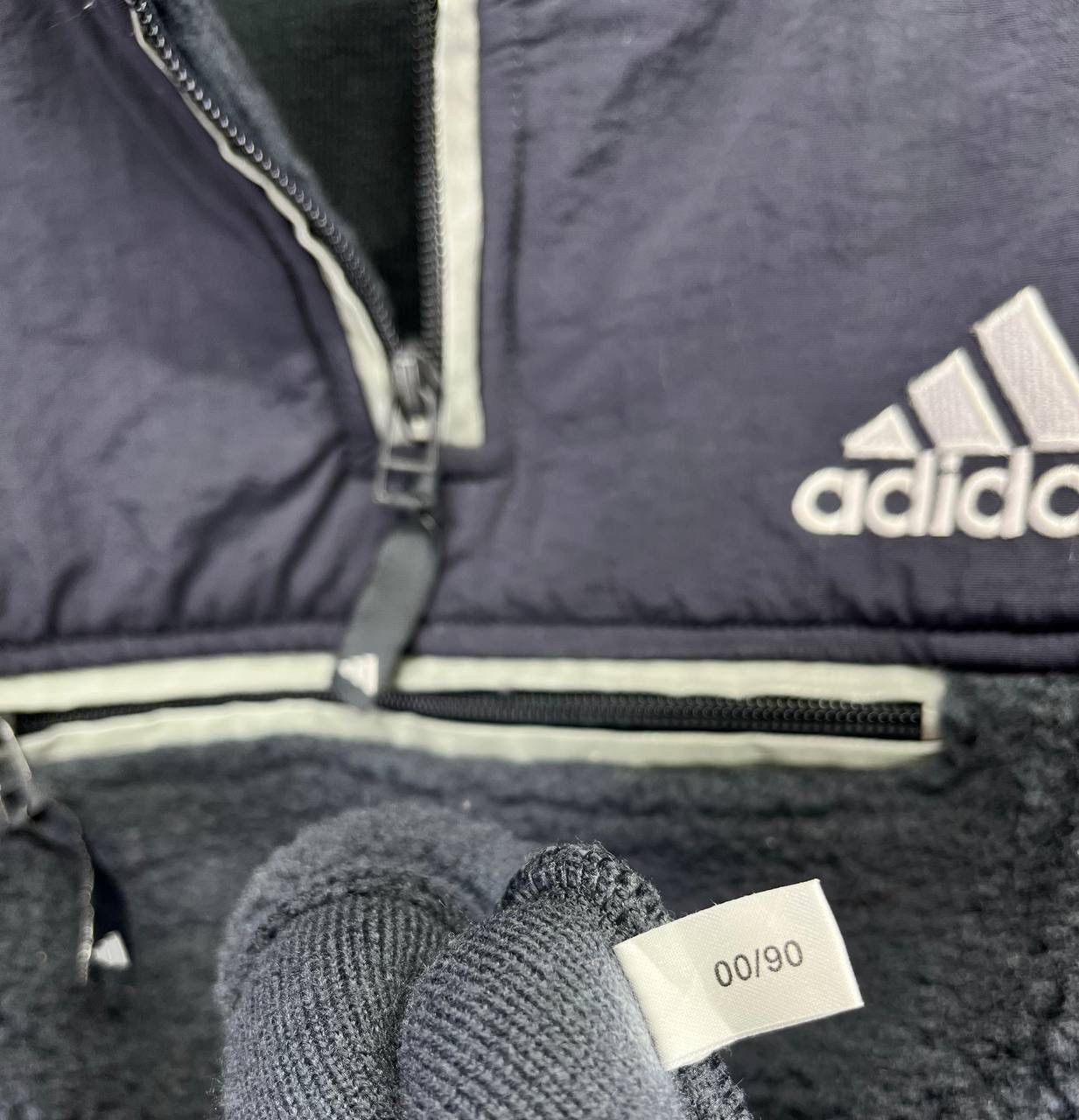 Adidas Vintage Adidas Fleece Rare Half Zipper Sweatshirts Jacket Size US M / EU 48-50 / 2 - 8 Thumbnail