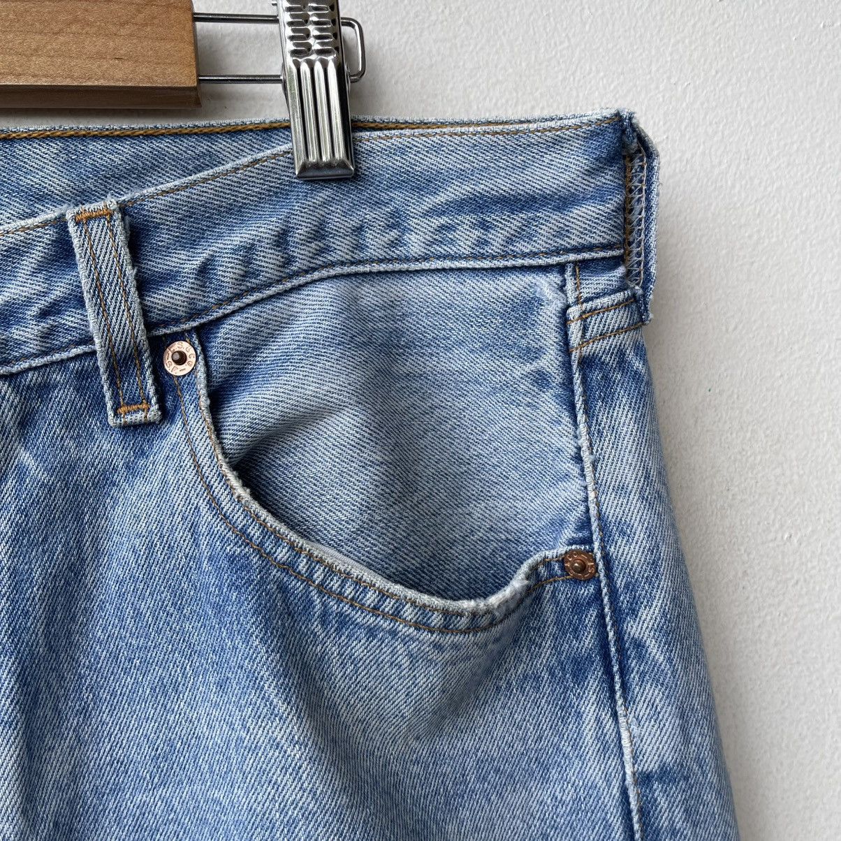 Levi's Vintage 90s Levi's 501XX USA - Thrashed Grunge Look Denim Size US 33 - 8 Thumbnail