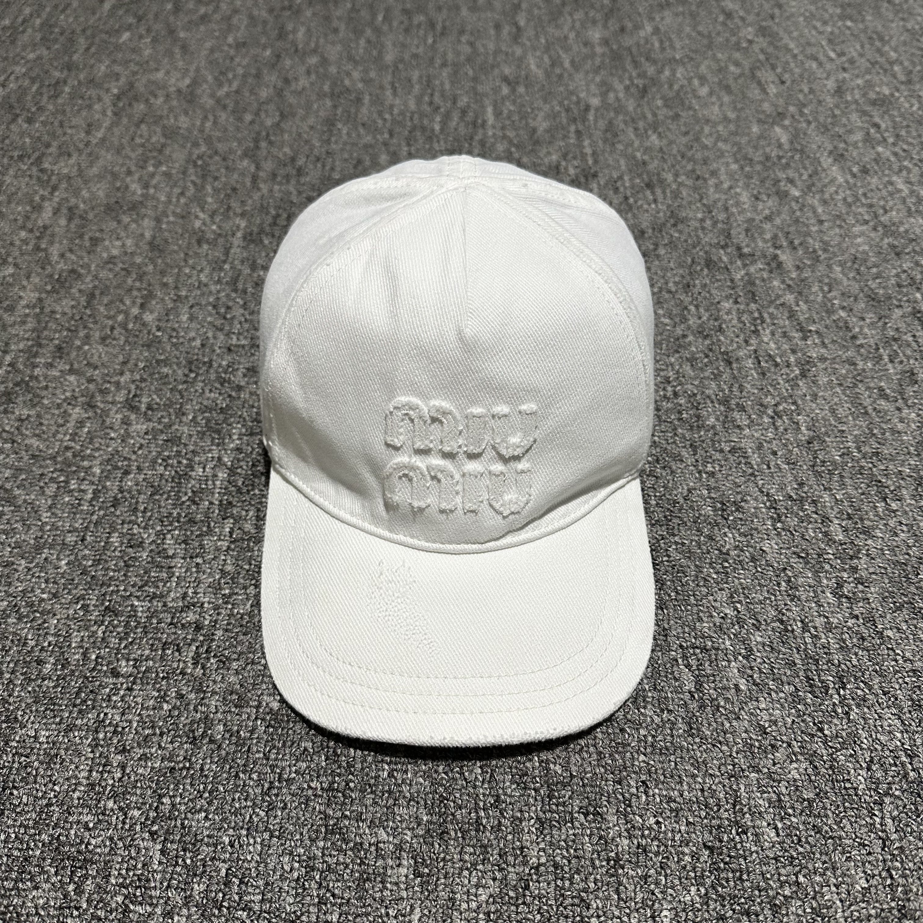 Miu Miu Miu Miu Baseball Distressed Cap Size ONE SIZE - 1 Thumbnail