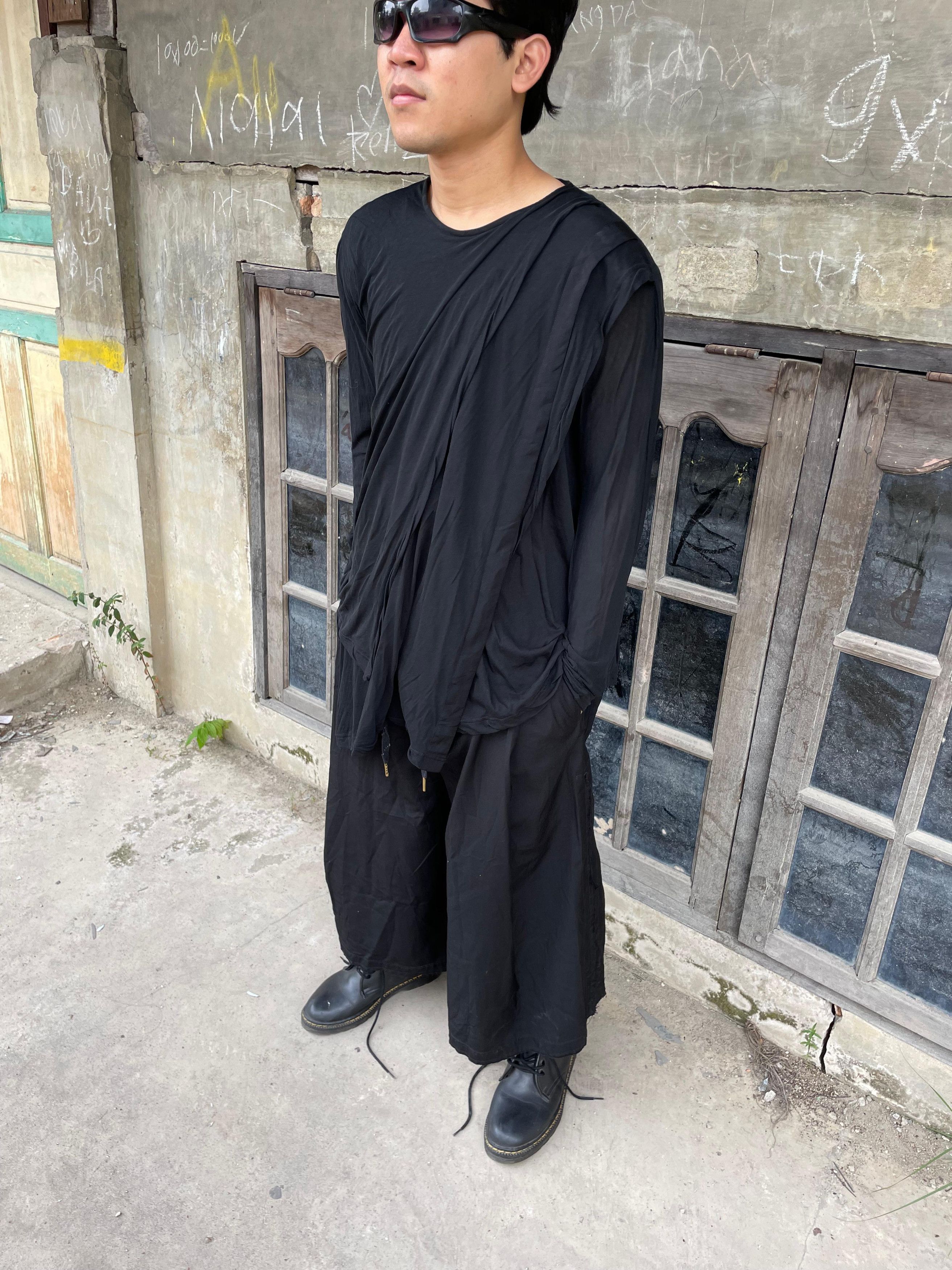 Yohji Yamamoto Yohji Yamamoto Assymetrical Multi Layered Long Sleeve Size US L / EU 52-54 / 3 - 6 Thumbnail