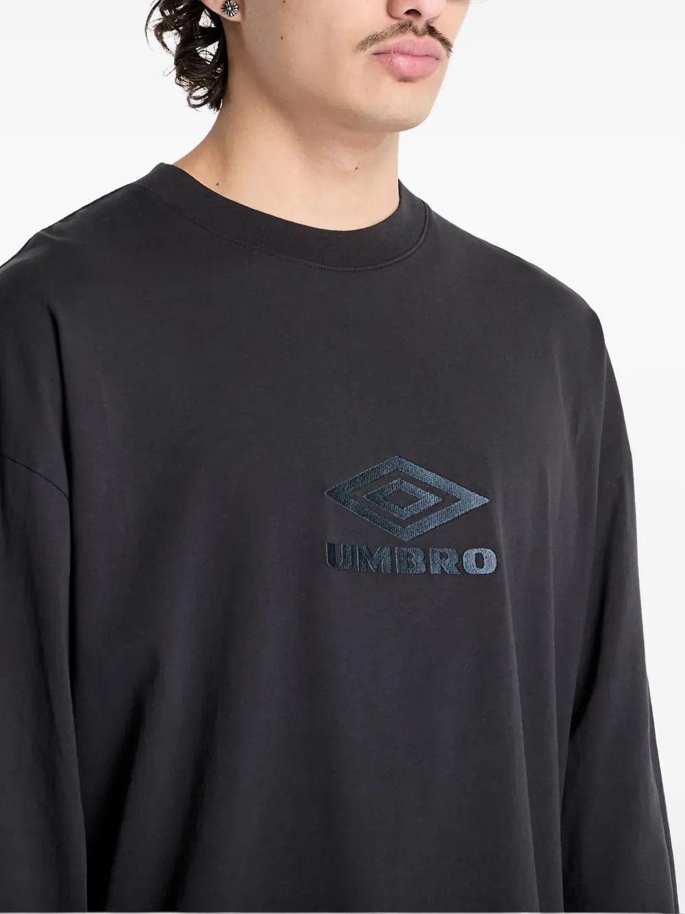 Umbro × Slam Jam Black Embroidered OG Logo Oversized LS T-Shirt Size US M / EU 48-50 / 2 - 3 Thumbnail