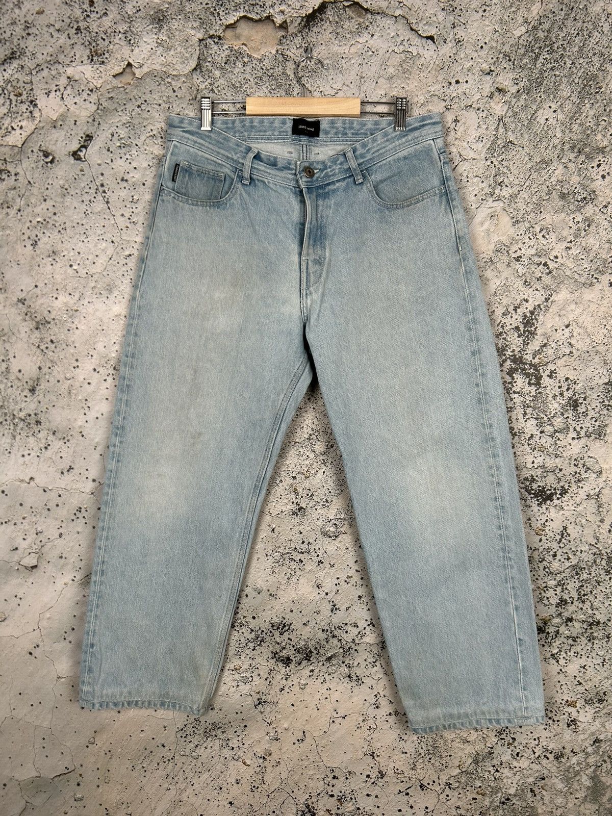 Other Vintage Light Stone Wash Denim Pants Baggy Skateboarding Size US 32 / EU 48 - 1 Thumbnail
