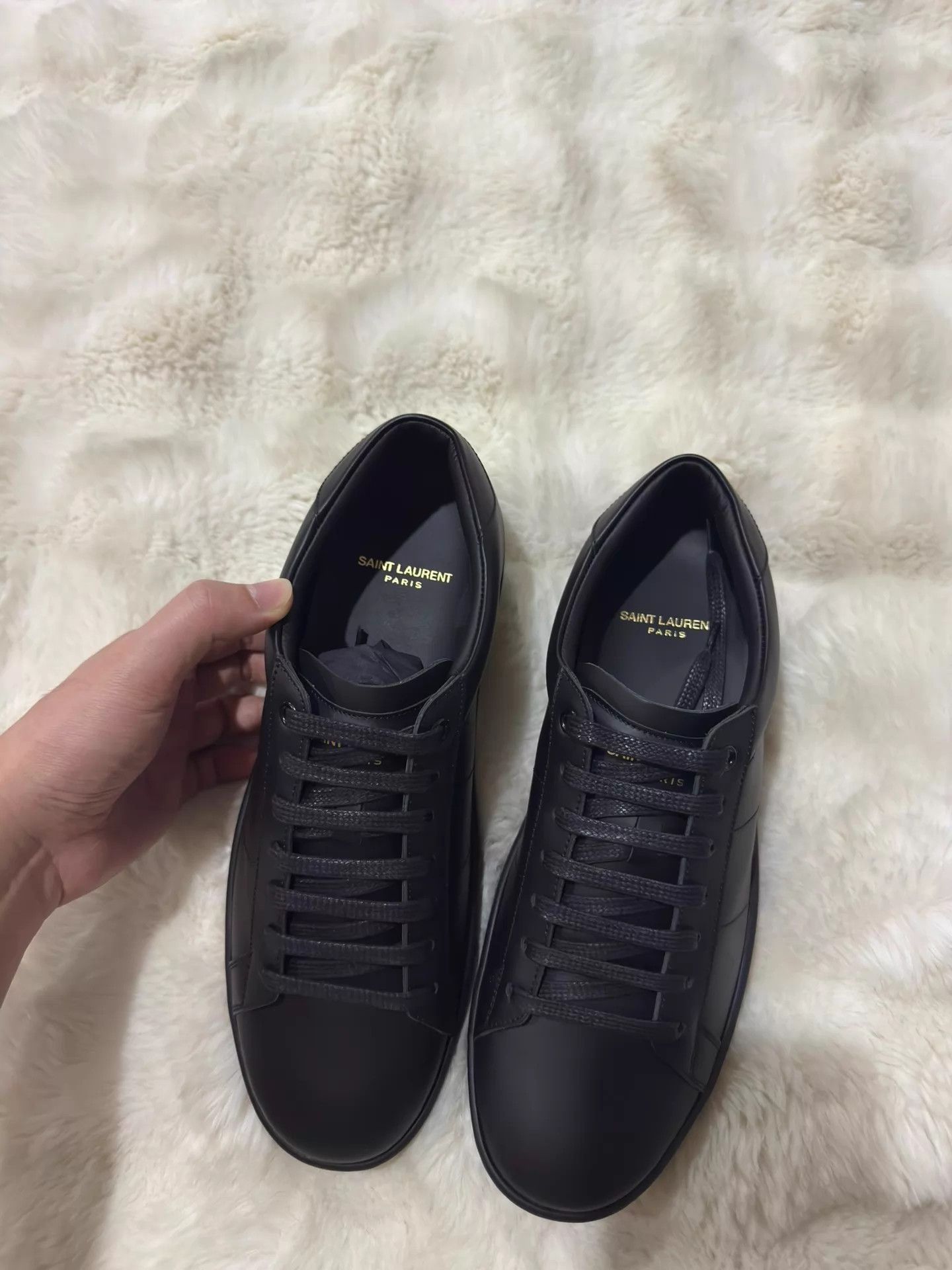 Saint Laurent Paris Saint Laurent YSL SL01 Black & Gold Sneaker 41 New with Box Size US 8 / EU 41 - 8 Thumbnail