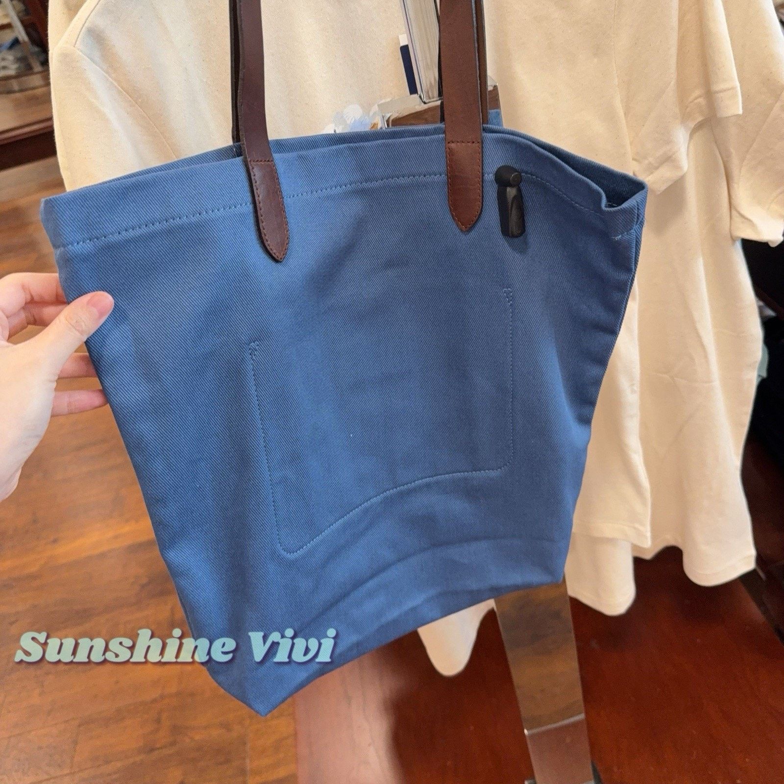 Polo Ralph Lauren NWT Polo Ralph Lauren Cotton Twill Jacket Bear Tote Bag Blue Size ONE SIZE - 4 Thumbnail
