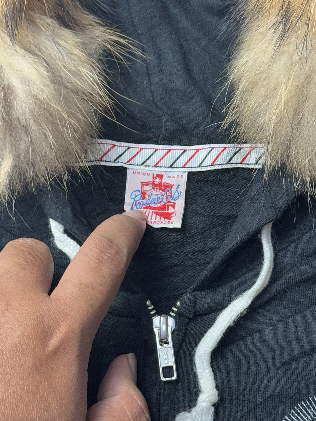 If Six Was Nine × Japanese Brand × Le Grande Bleu (L.G.B.) Fur Hoodie Japanese Rodeo Ifsix Lgb Goa Style Size US S / EU 44-46 / 1 - 6 Thumbnail