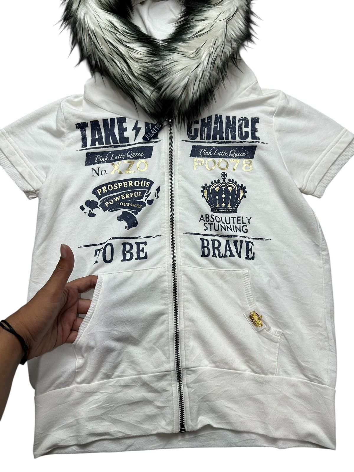 Beauty Beast PINKLATTE Take A Chance FUR ZIP HOODIE IFSIX LGB STYLE Size S / US 4 / IT 40 - 3 Thumbnail