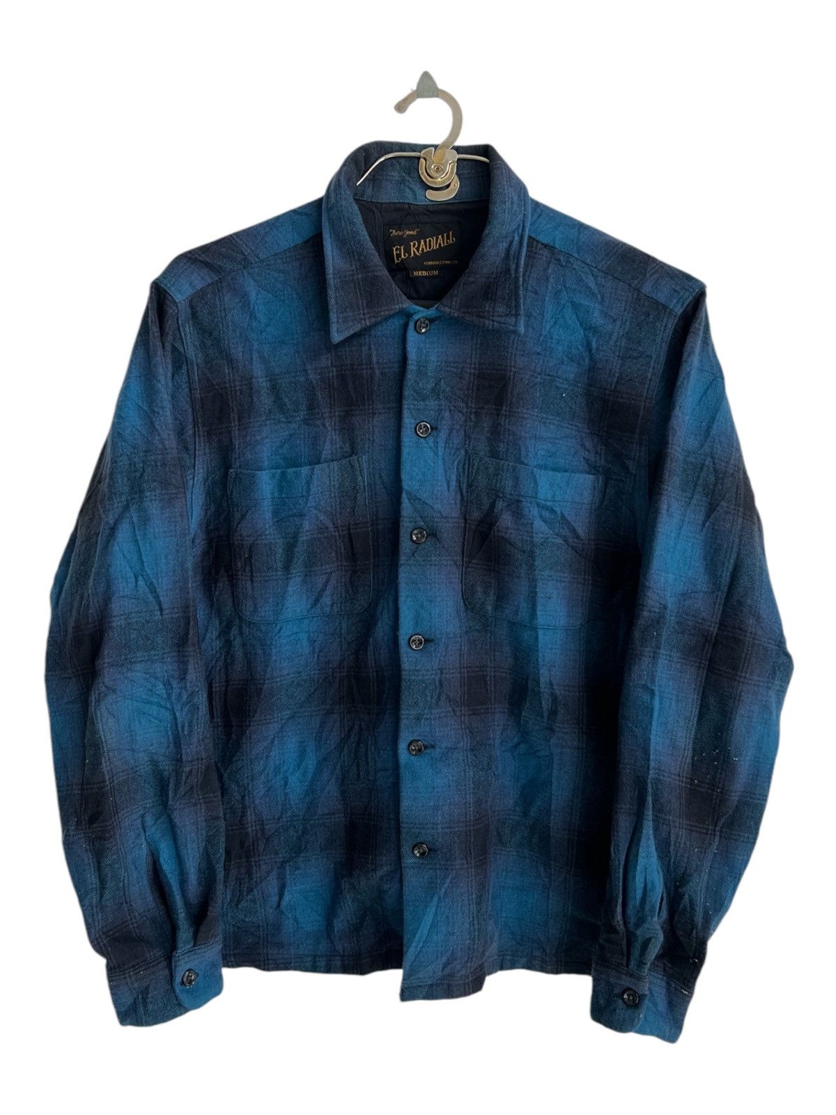 Japanese Brand × Wacko Maria AW12 El Radial Japan Beautiful Shadow Plaid Boxy Fit Flannel Size US M / EU 48-50 / 2 - 2 Thumbnail