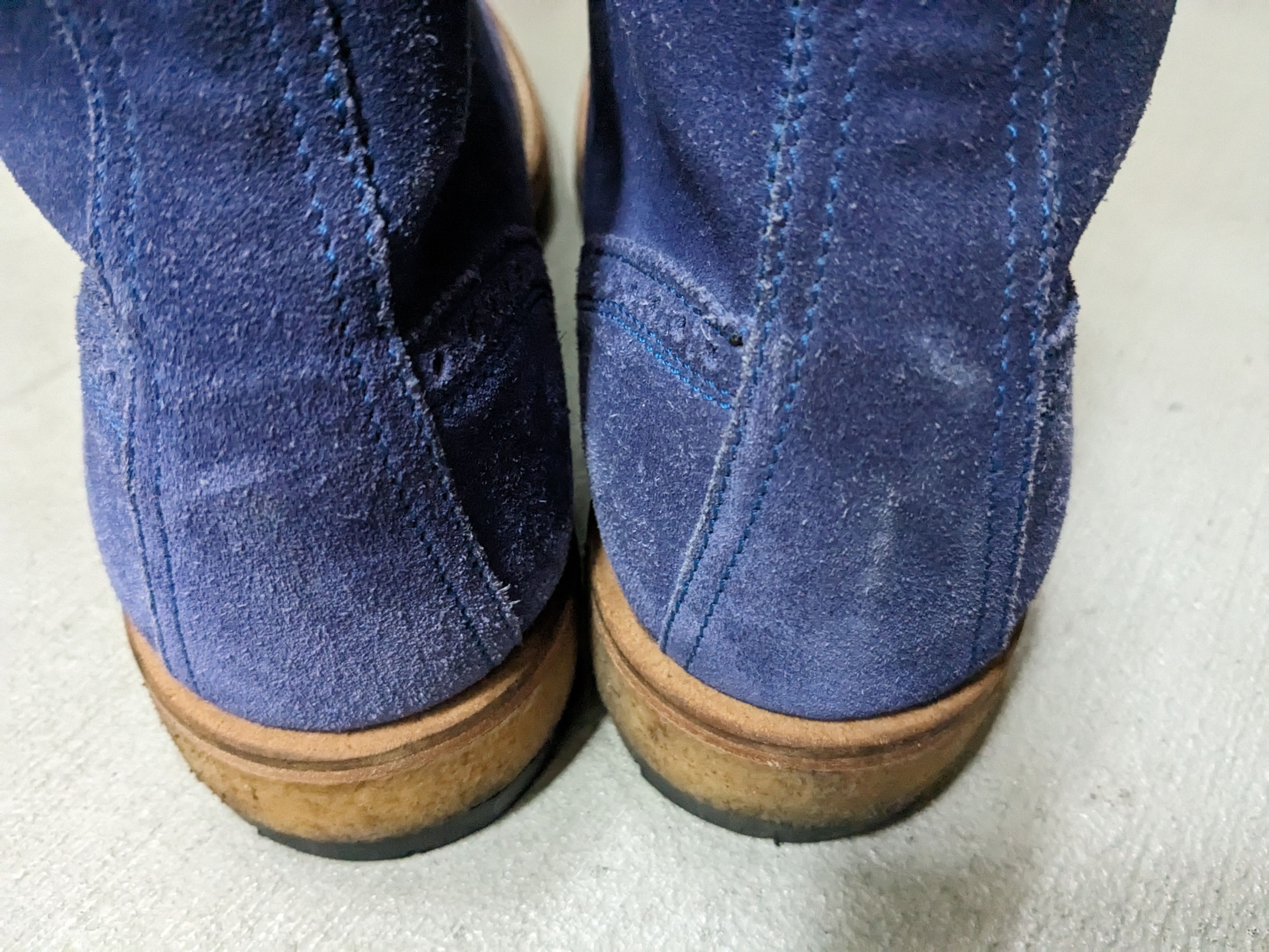 Hugo Boss Hugo Boss Wingtip Boots Blue Suede Brogues 11 44 Lace Up Size US 11 / EU 44 - 11 Thumbnail