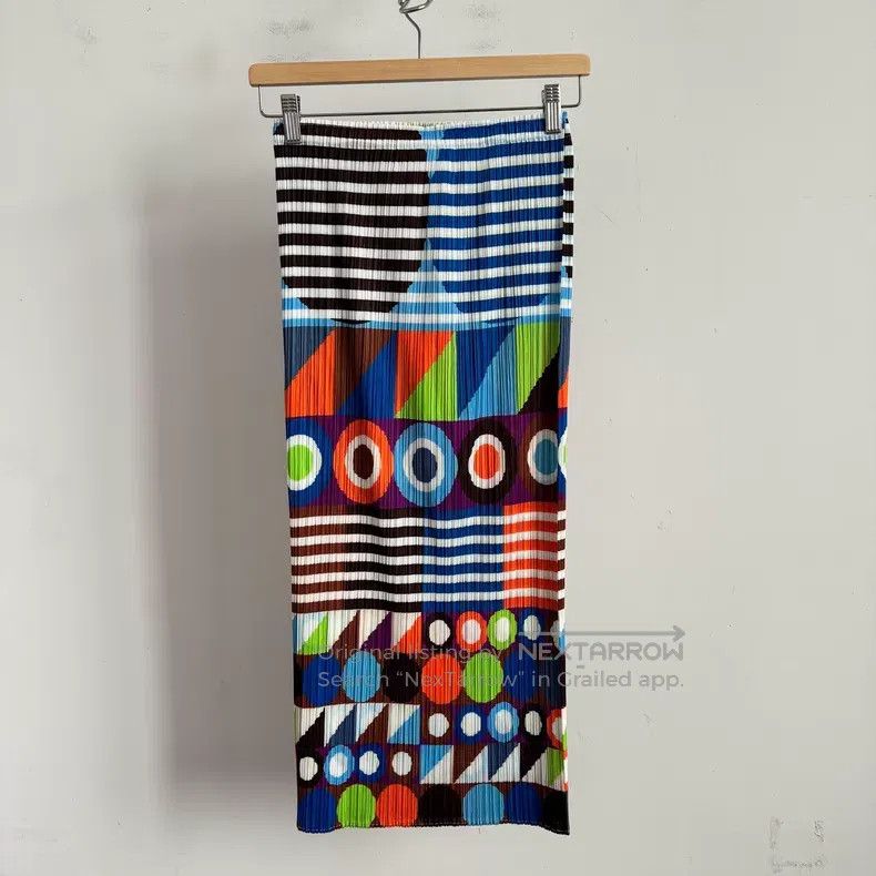 Issey Miyake Issey Miyake size:1 Color Block Skirt Size 22" - 1 Thumbnail