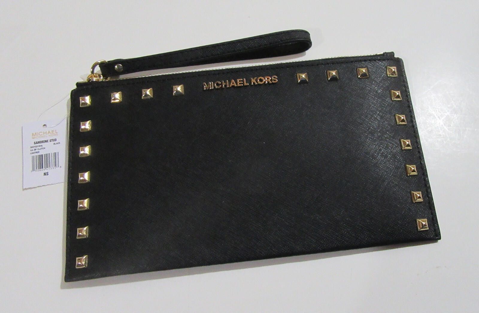 Michael Kors Michael Kors Womens Saffiano Leather Large Black Size ONE SIZE - 1 Thumbnail