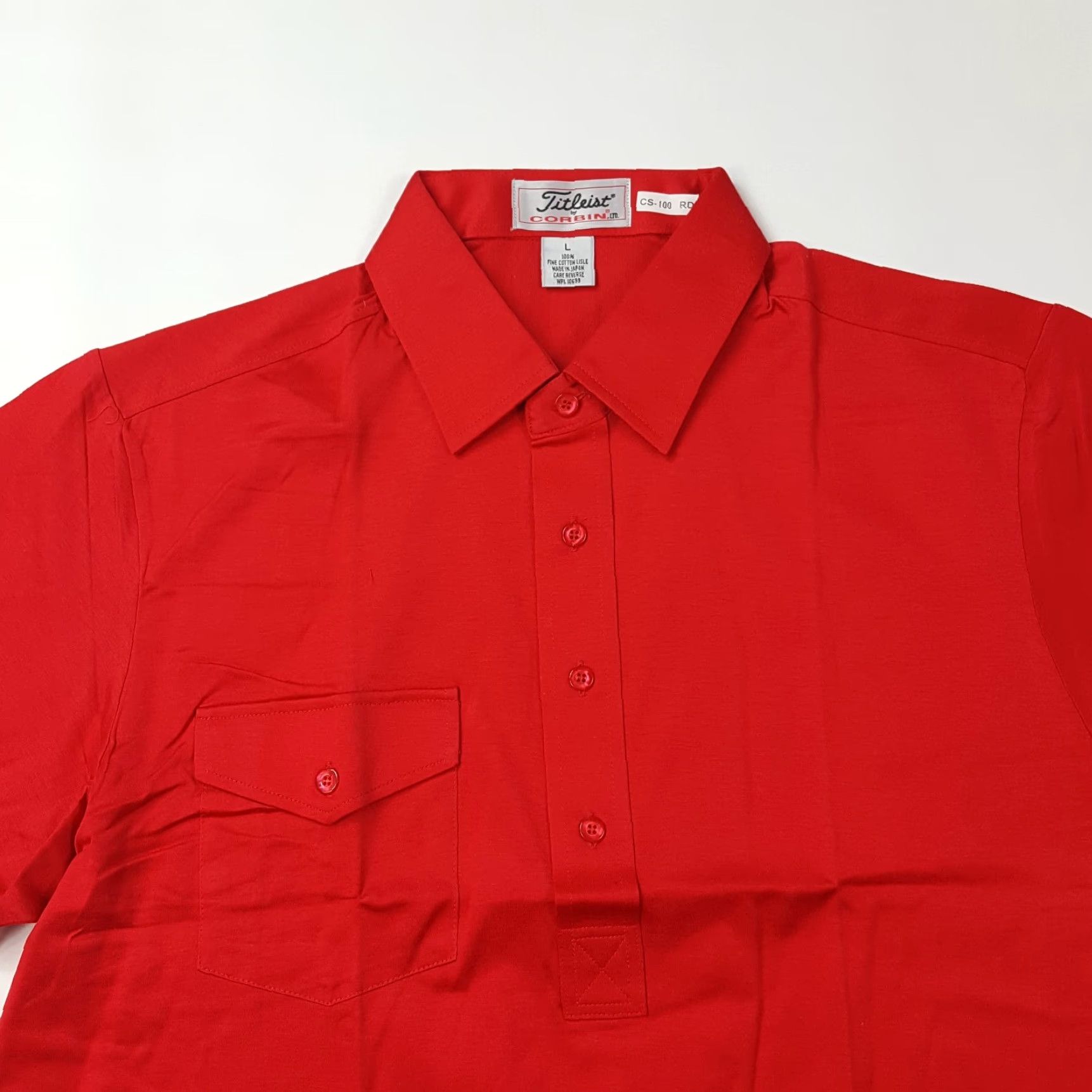 Titleist VINTAGE Titleist Golf Polo Shirt Men's Large Red Collared Short Sleeve PGA Logo Embroidered 90s Sports Casual Knit Cotton Pullover Size US L / EU 52-54 / 3 - 2 Thumbnail