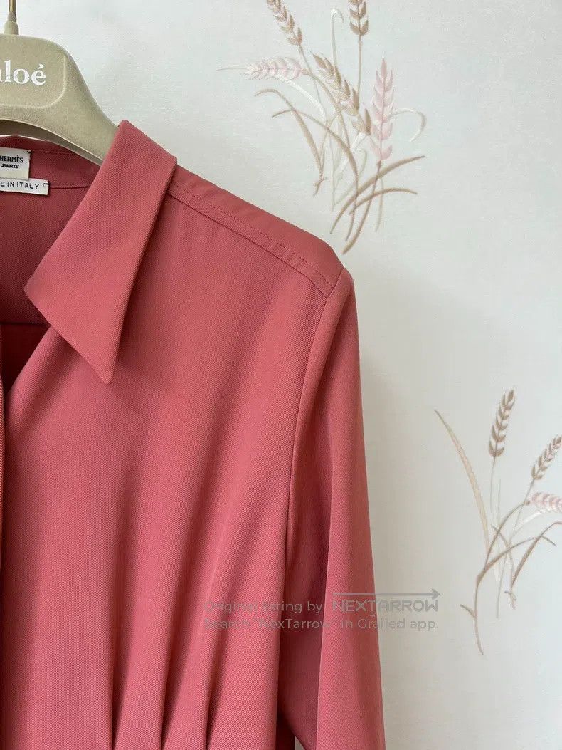 Hermes Hermes Mallow pink wool elegant dress Size XS / US 0-2 / IT 36-38 - 5 Thumbnail