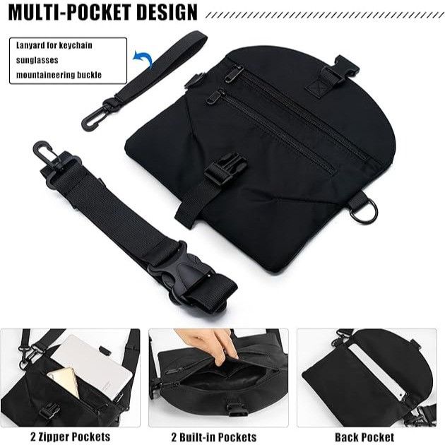 Other Portable Sling Bag for Women & Men, Waterproof Crossbody Bla Size ONE SIZE - 4 Thumbnail