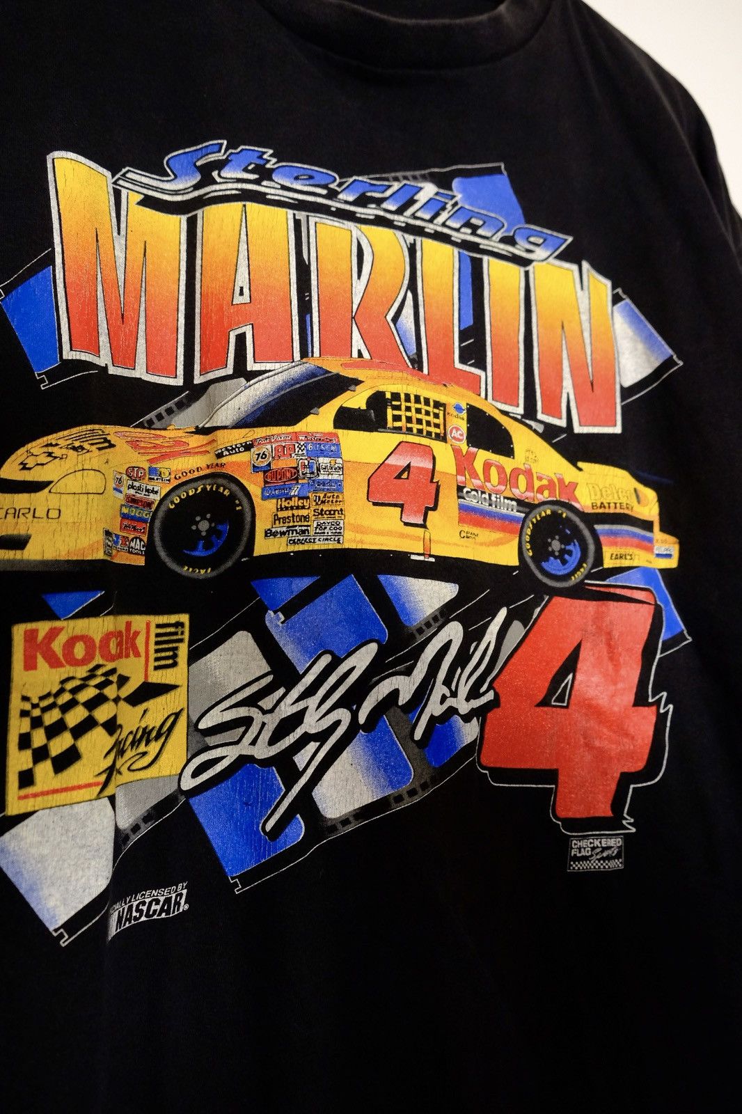 NASCAR × Vintage Rare vintage 90s Nascar Sterling Marlin Kodak t-shirt Size US XL / EU 56 / 4 - 3 Thumbnail