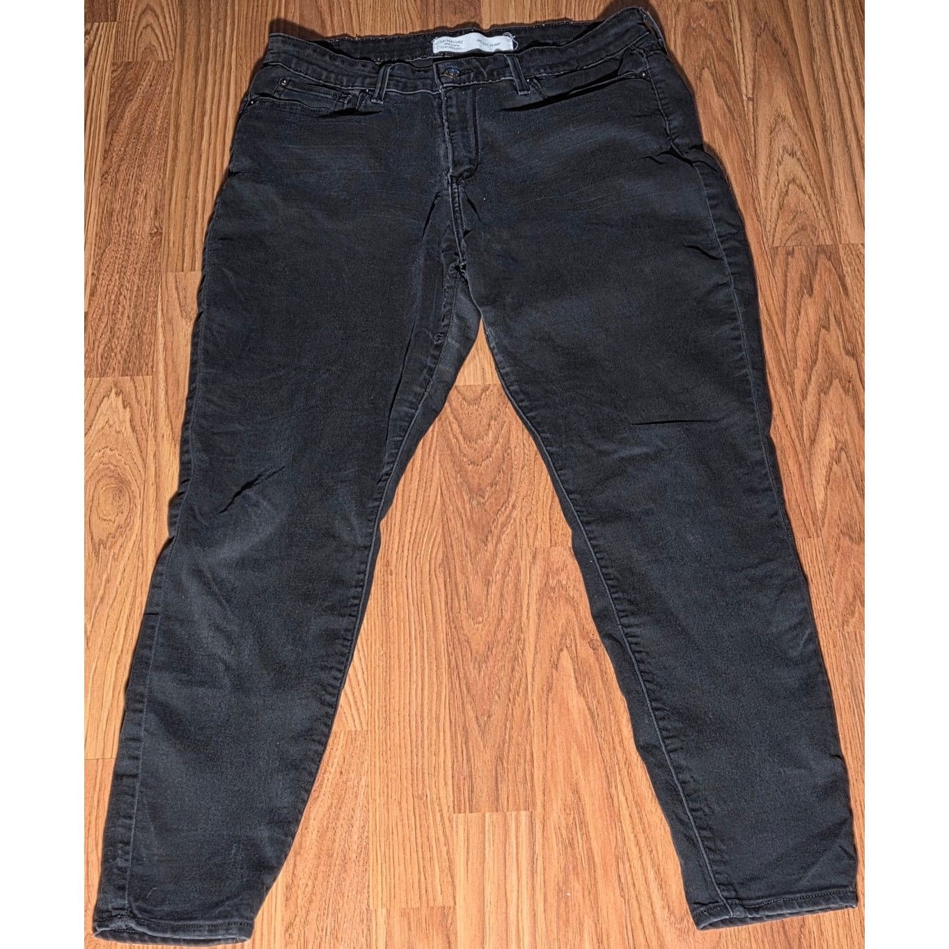 Levi's Levi's Signature Mid Rise Skinny Black Jeans 32x30 Size 32" / US 10 / IT 46 - 3 Thumbnail