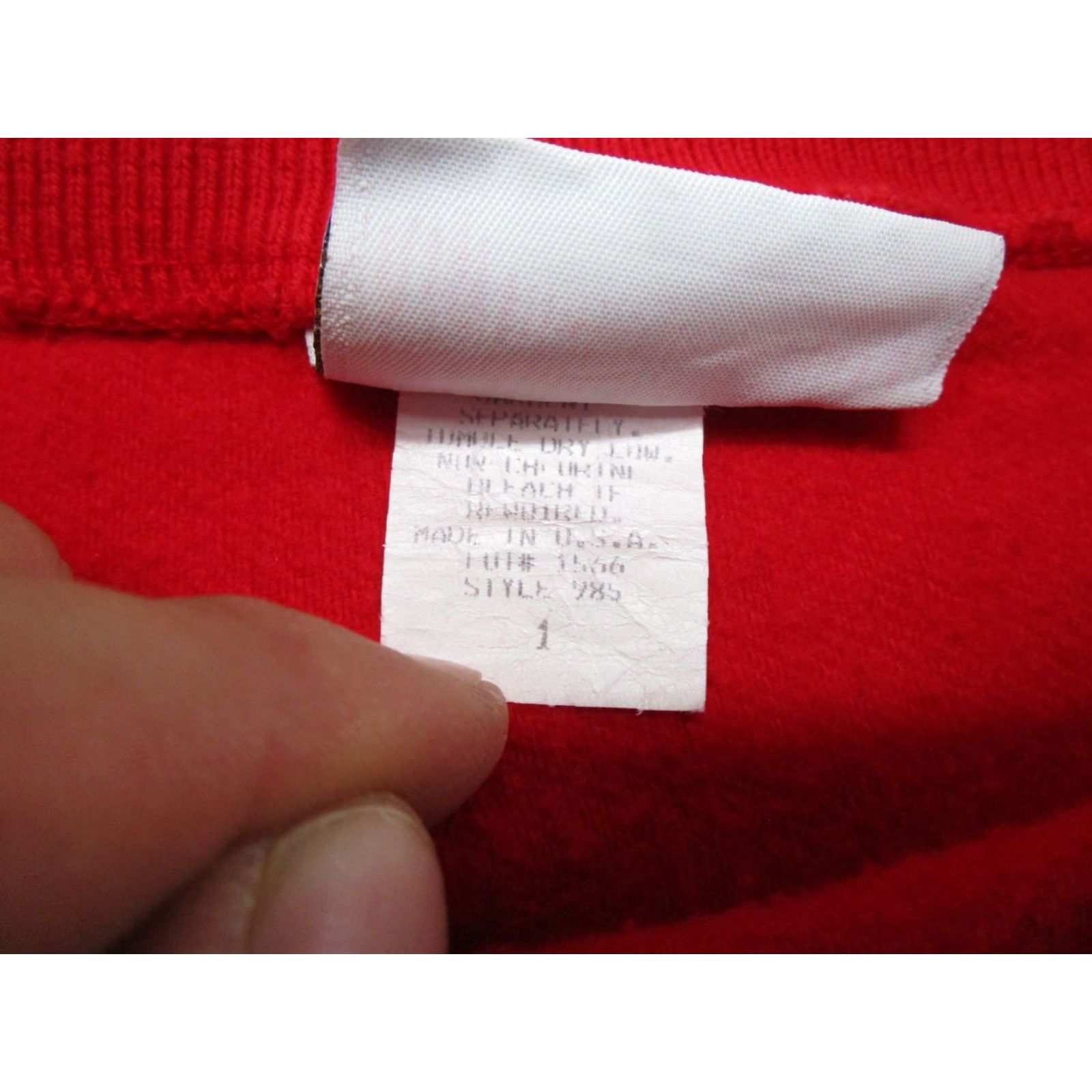 Express VINTAGE Express Sweatshirt 80s Red L Women's Casual Pullover Crew Neck Graphic Print Embroidered Oversized Activewear Size L Size L / US 10 / IT 46 - 5 Thumbnail