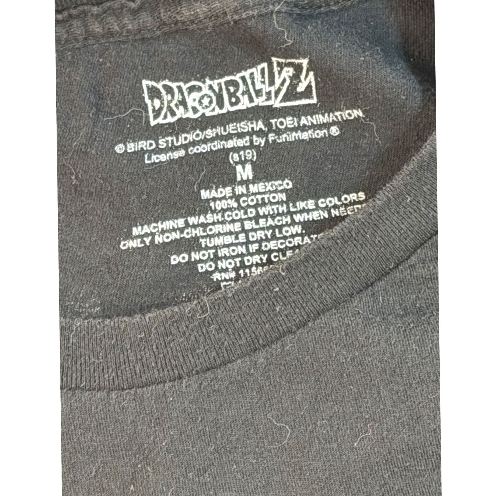 Vintage Dragon Ball Z T-Shirt Black Mens Medium Vegeta Majin Super Saiyan Graphic DBZ Size US M / EU 48-50 / 2 - 3 Thumbnail