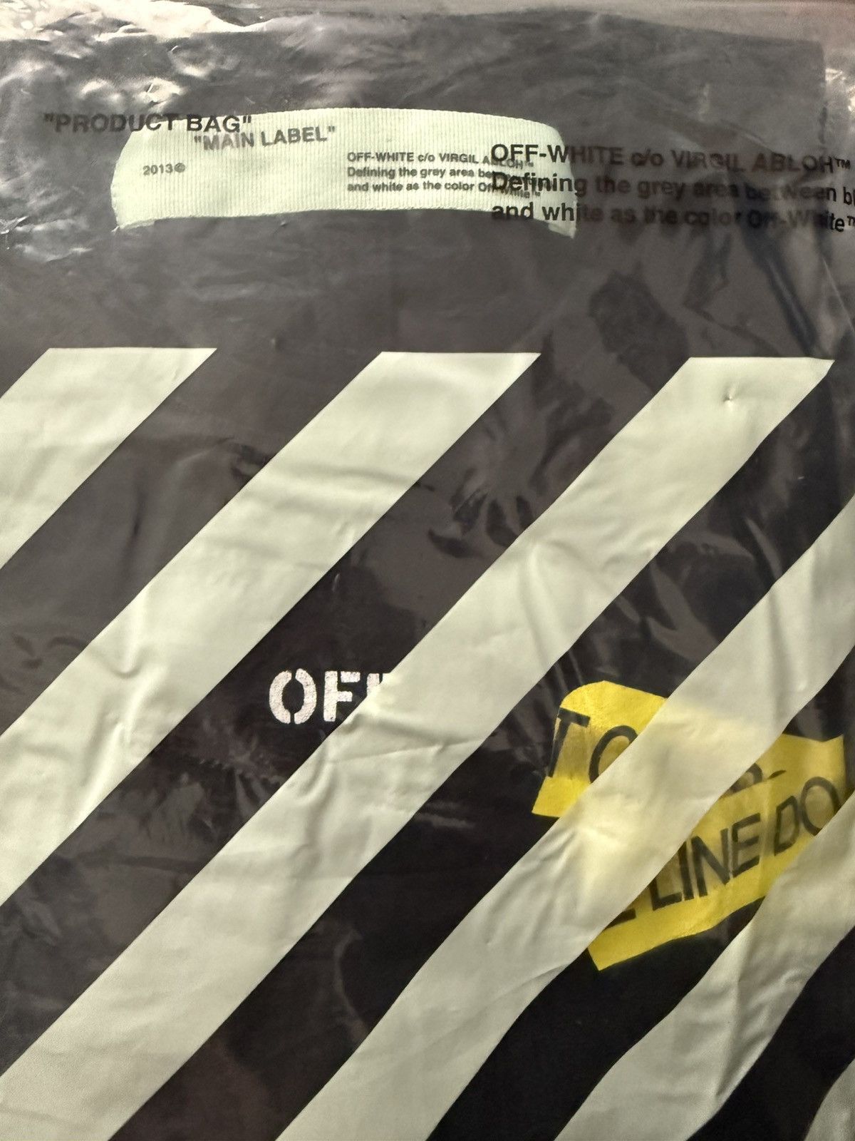 Supreme Off-White Firetape Long Sleeve Tee Size US M / EU 48-50 / 2 - 4 Thumbnail