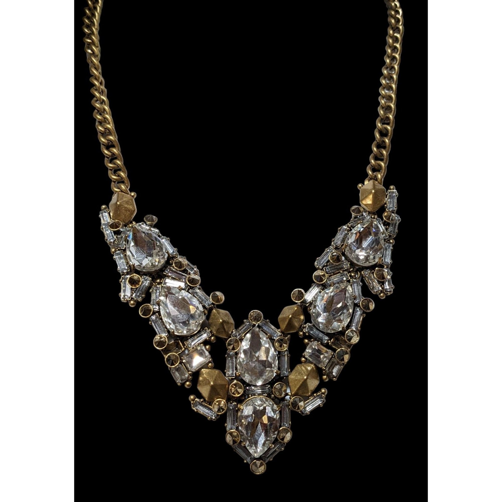 Other Stella & Dot Gold Gemmed Statement Necklace Size ONE SIZE - 2 Thumbnail