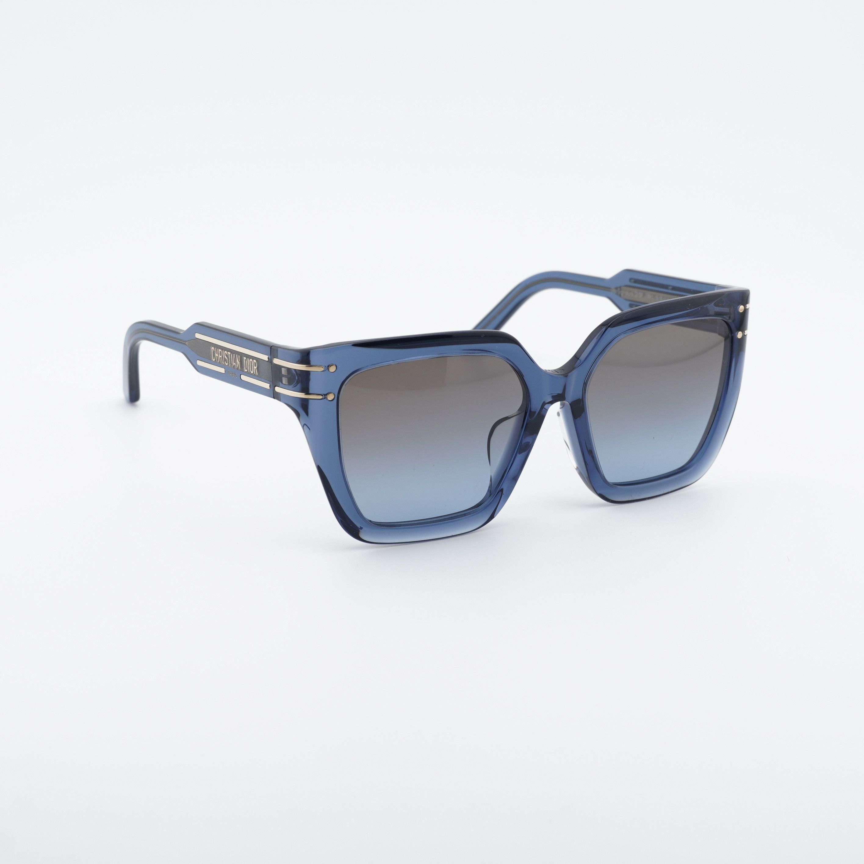 Dior Dior DIORSIGNATURE S10F 30F2 Sunglasses Blue Square Frame Size ONE SIZE - 9 Thumbnail
