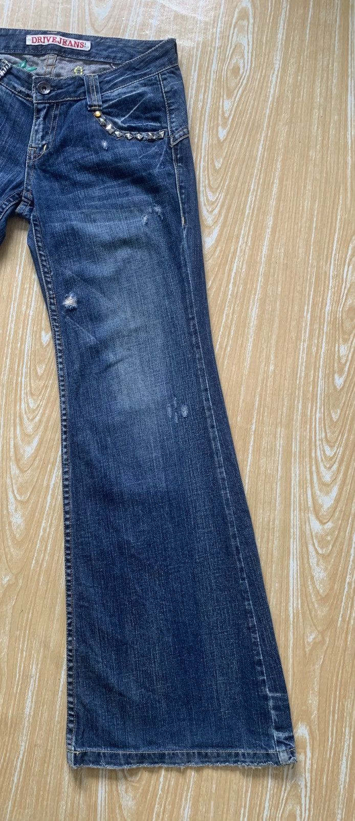 Beauty Beast × Le Grande Bleu (L.G.B.) 🔥 Drive Jeans Flare Denim Pants Size US 30 / EU 46 - 10 Thumbnail