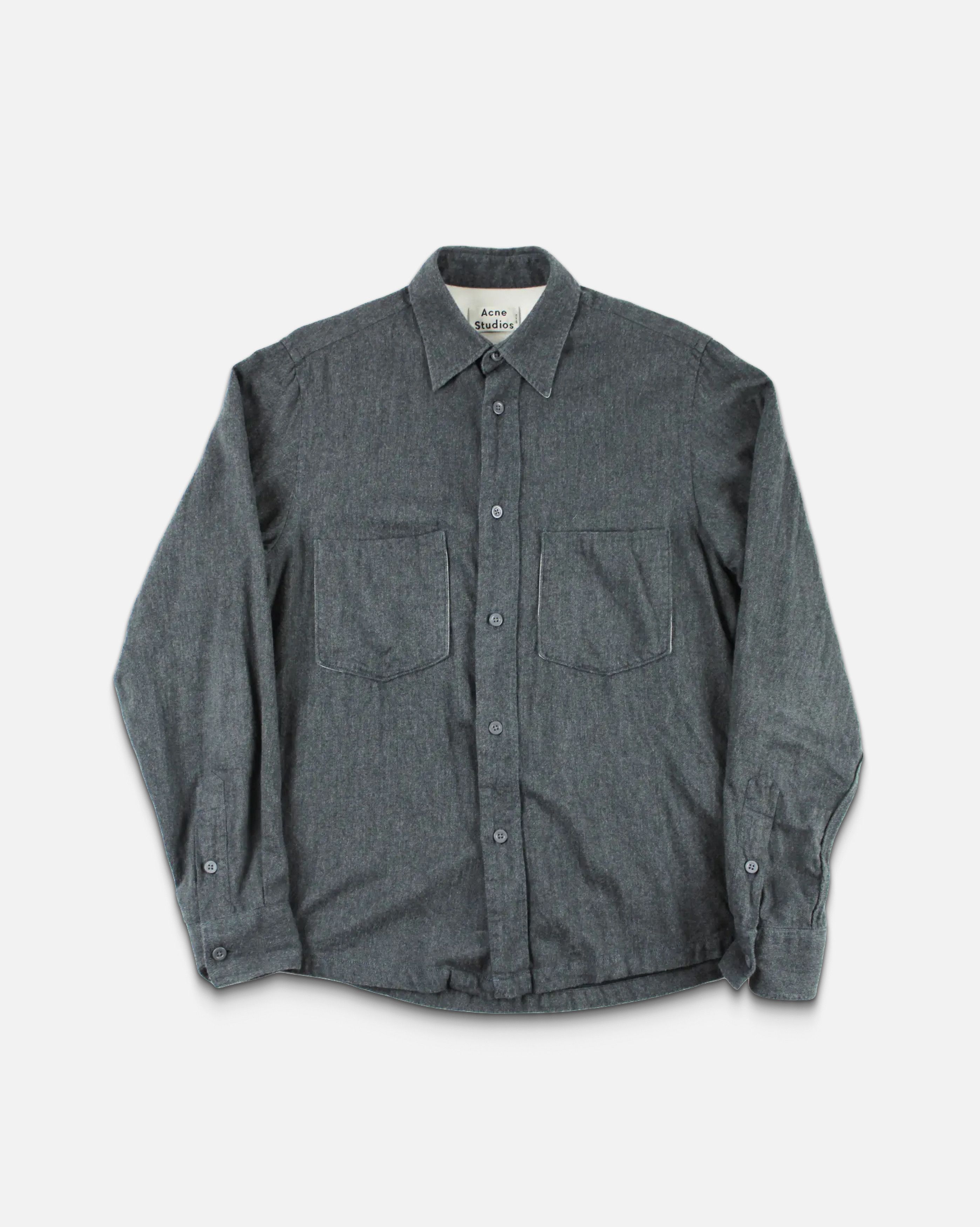 Acne Studios Acne Studios Grey Denver Melt Shirt Size US S / EU 44-46 / 1 - 1 Thumbnail
