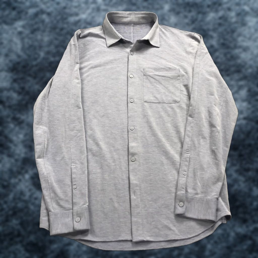 Lululemon Lululemon Shirt Mens Large Blue Cotton Blend Poplin Casual Button Size US L / EU 52-54 / 3 - 1 Thumbnail