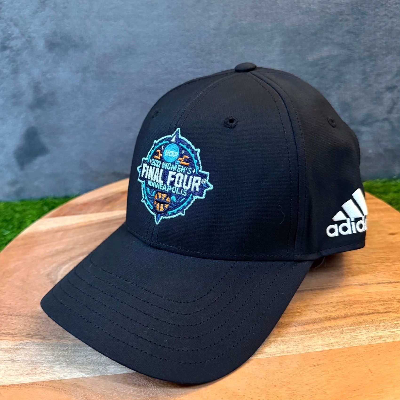 Adidas Adidas NCAA 2022 Final Four Hat Mens One Size Black Adjustable Cap Strapback Baseball Cap Size ONE SIZE - 2 Thumbnail