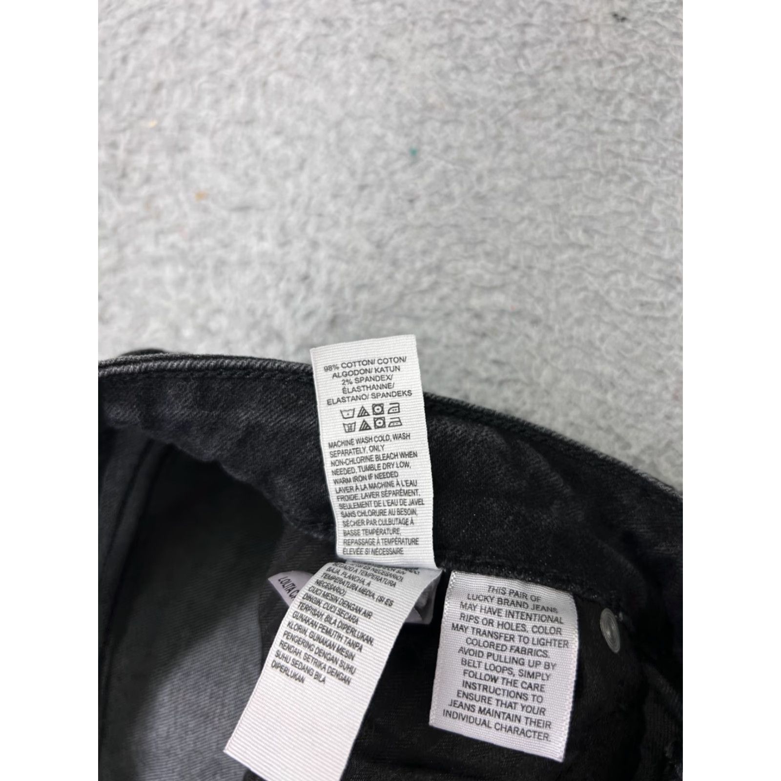 Lucky Brand Lucky Brand Jeans Womens 10 Black Denim Distressed Capri 5-Pocket 25.5in Inseam Cotton Medium Wash Vintage No Size 32" / US 10 / IT 46 - 4 Thumbnail