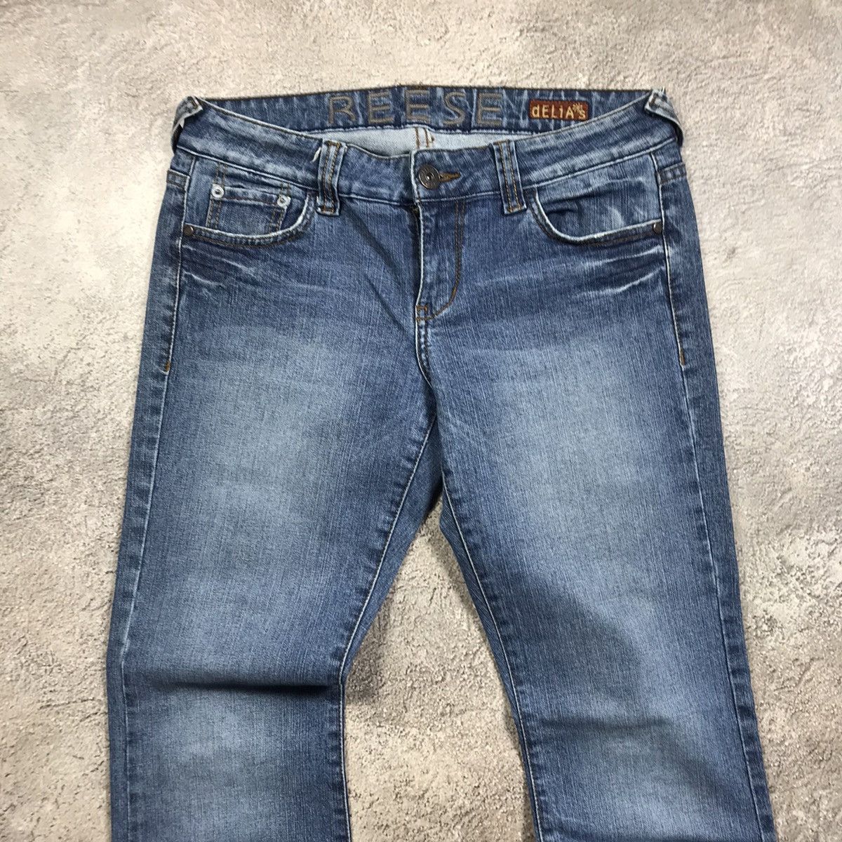 Vintage Vintage Y2K Distressed Flared Jeans Grunge Baggy Logo 32 Size 32" / US 10 / IT 46 - 3 Thumbnail